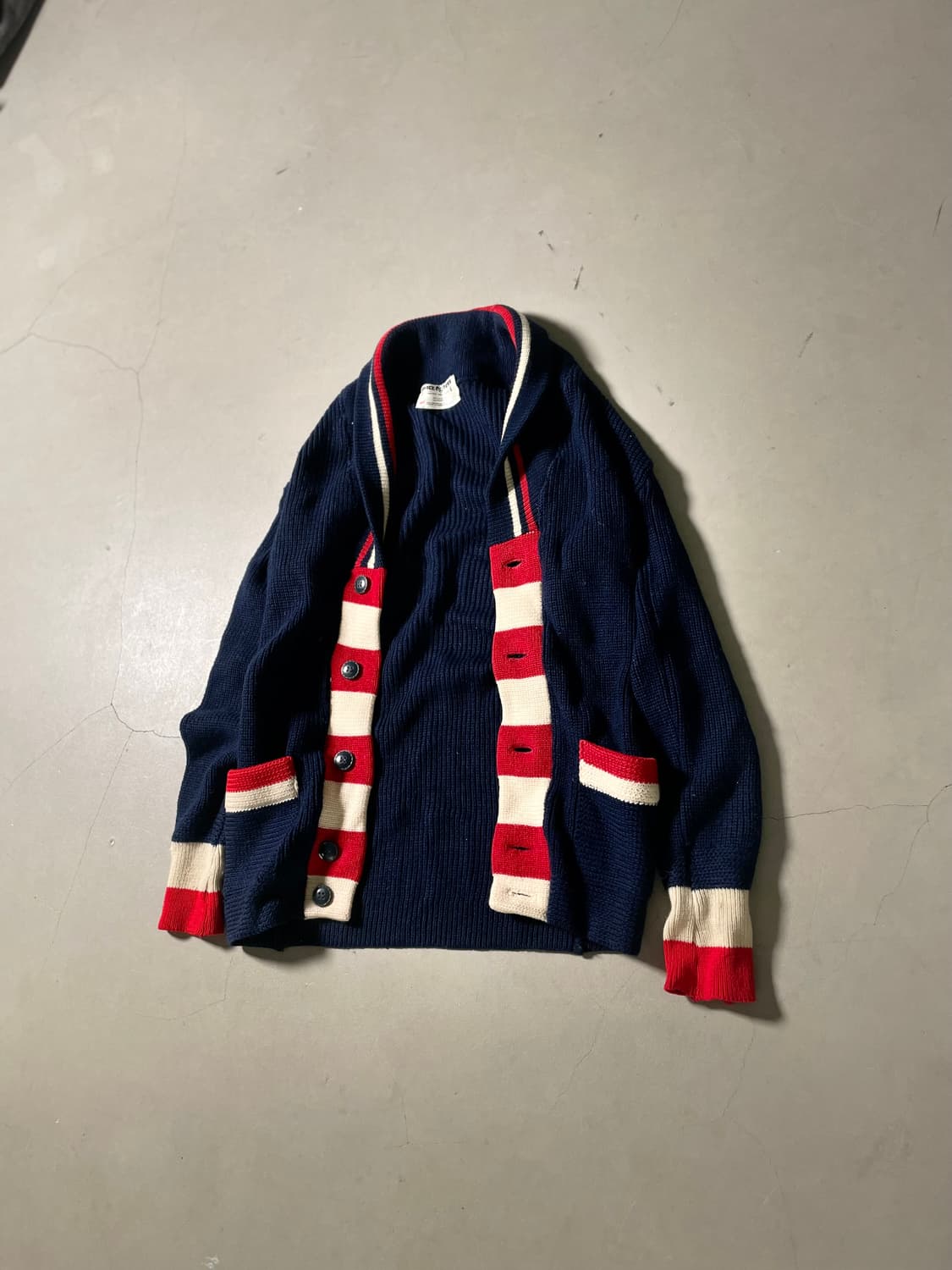 70‘s White Ram canada Wool Cardigan 상품이미지1