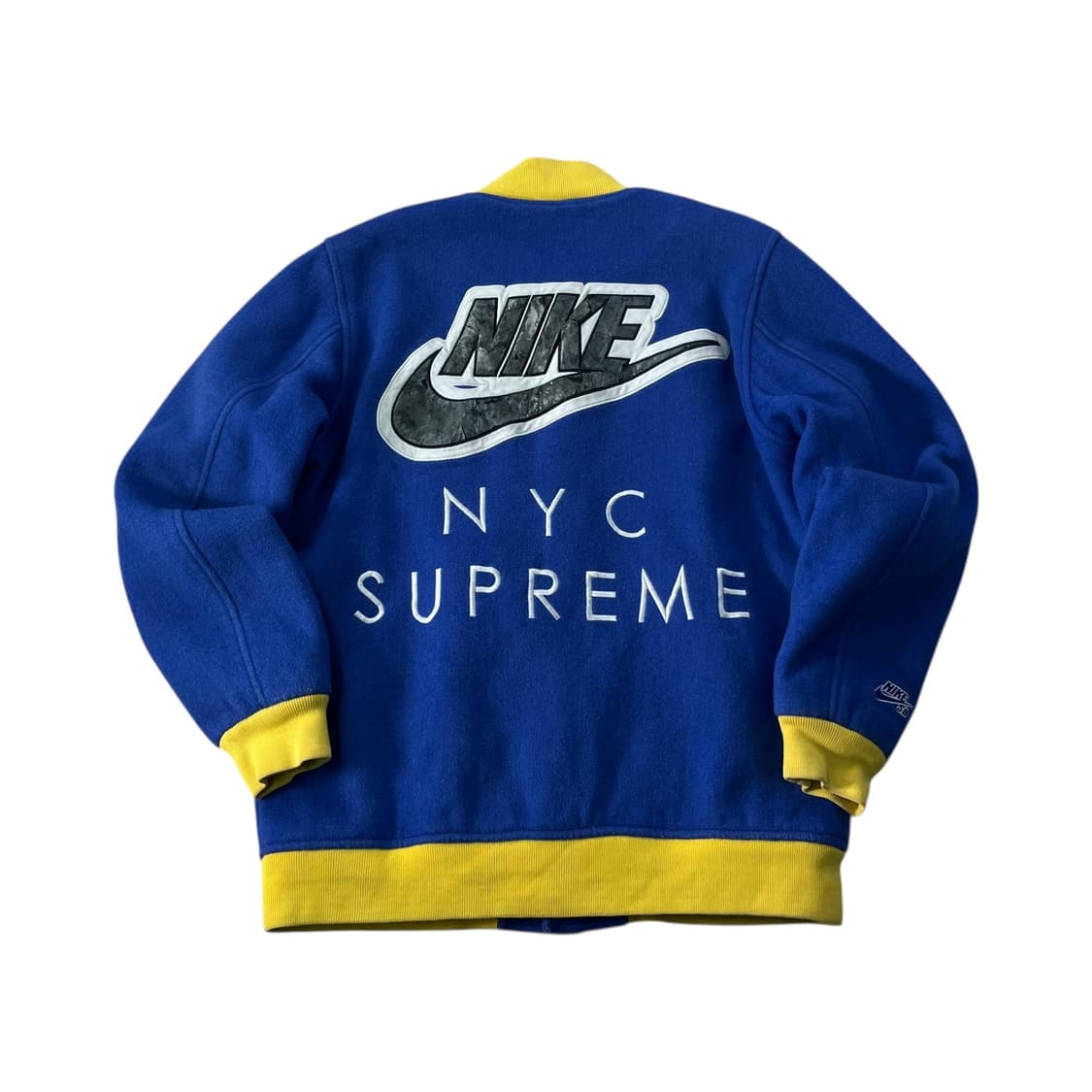 100 나이키 X 슈프림 스타장 슈나장 블루 2007 바시티 자켓 상품이미지1