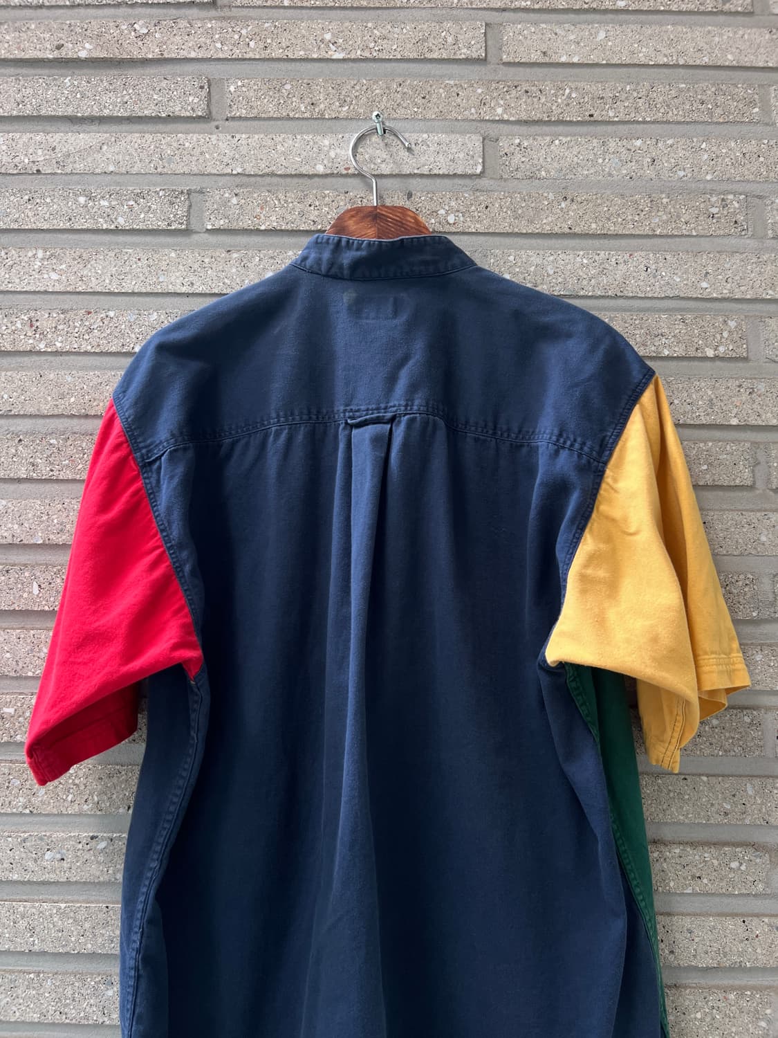 [L]90's USA 빈티지 멀티컬러 헨리넥 셔츠 상품이미지5
