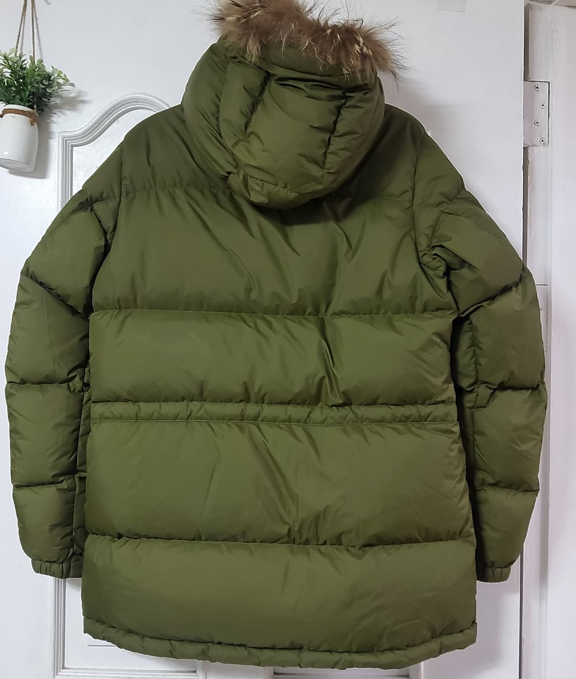 에이글 AIGLE 구스다운 거위털 패딩 점퍼 카키 후드 95 상품이미지3