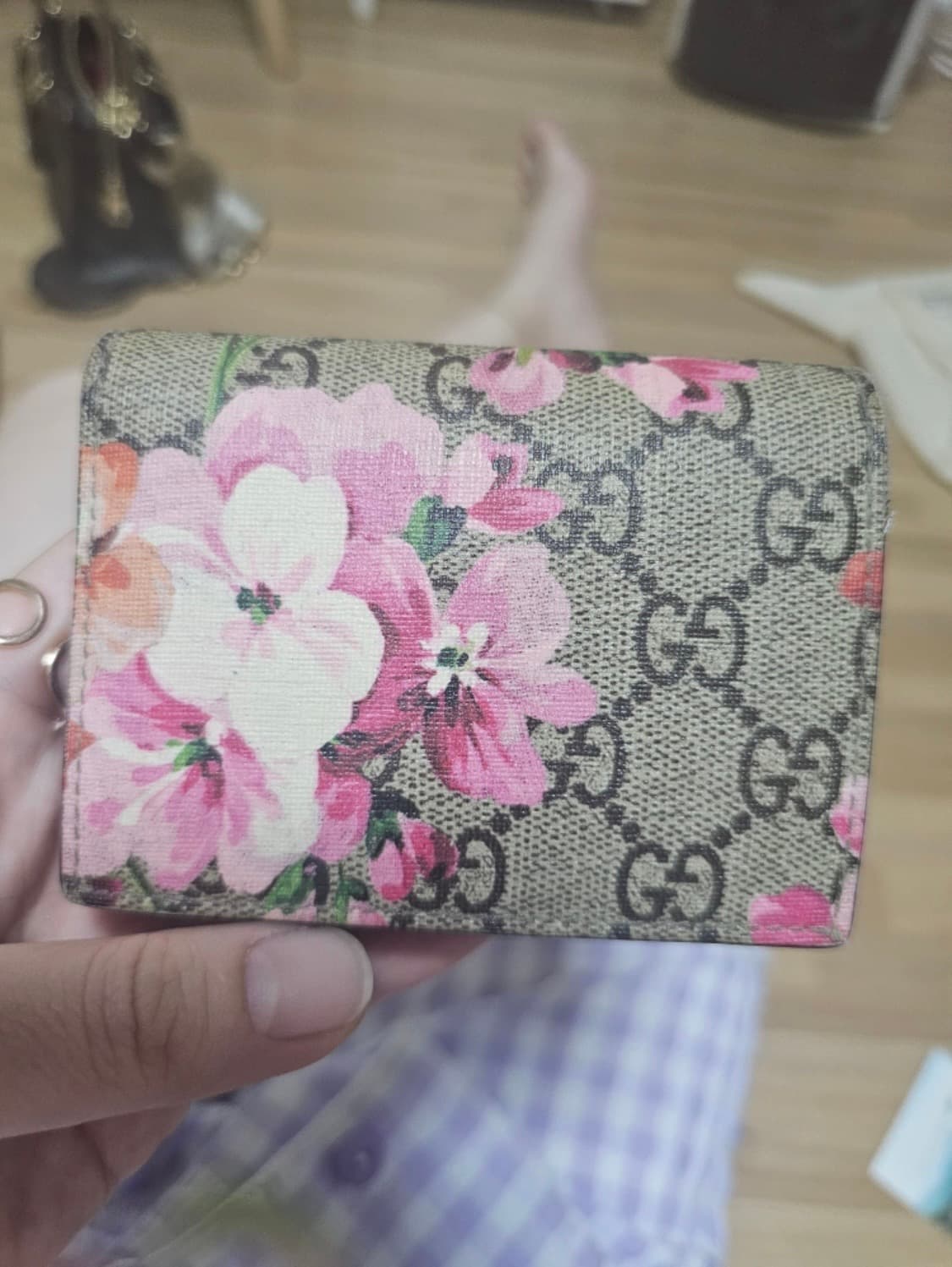 (정품)구찌 GG 블룸 반지갑 상품이미지1