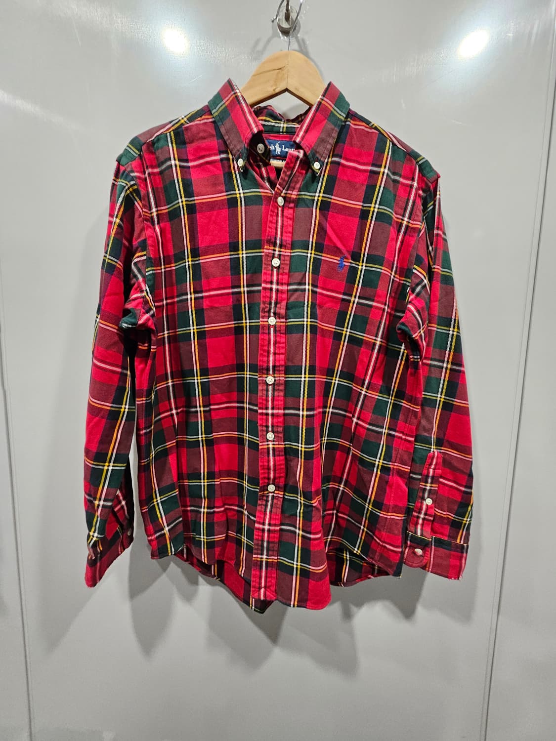 랄프로렌 체크 카라셔츠 L 상품이미지1