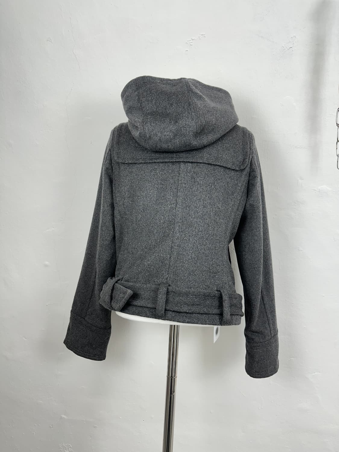 Charcoal strap convertible coat  상품이미지6