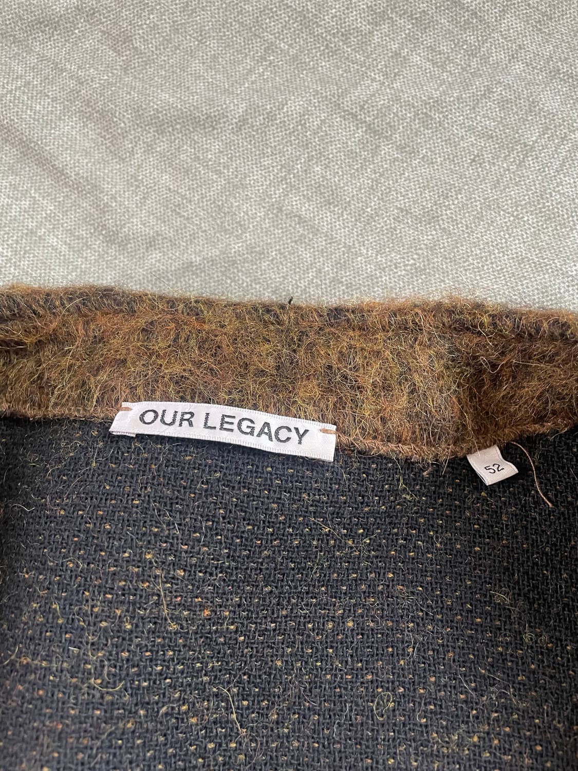 아워레가시 모헤어 가디건 올리브 52사이즈 상품이미지3