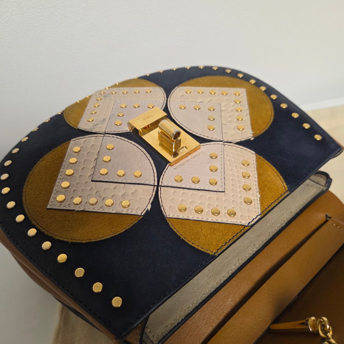 chloe 끌로에 정품 미디움 드류백 미듐 보헤미안 체인백 상품이미지8