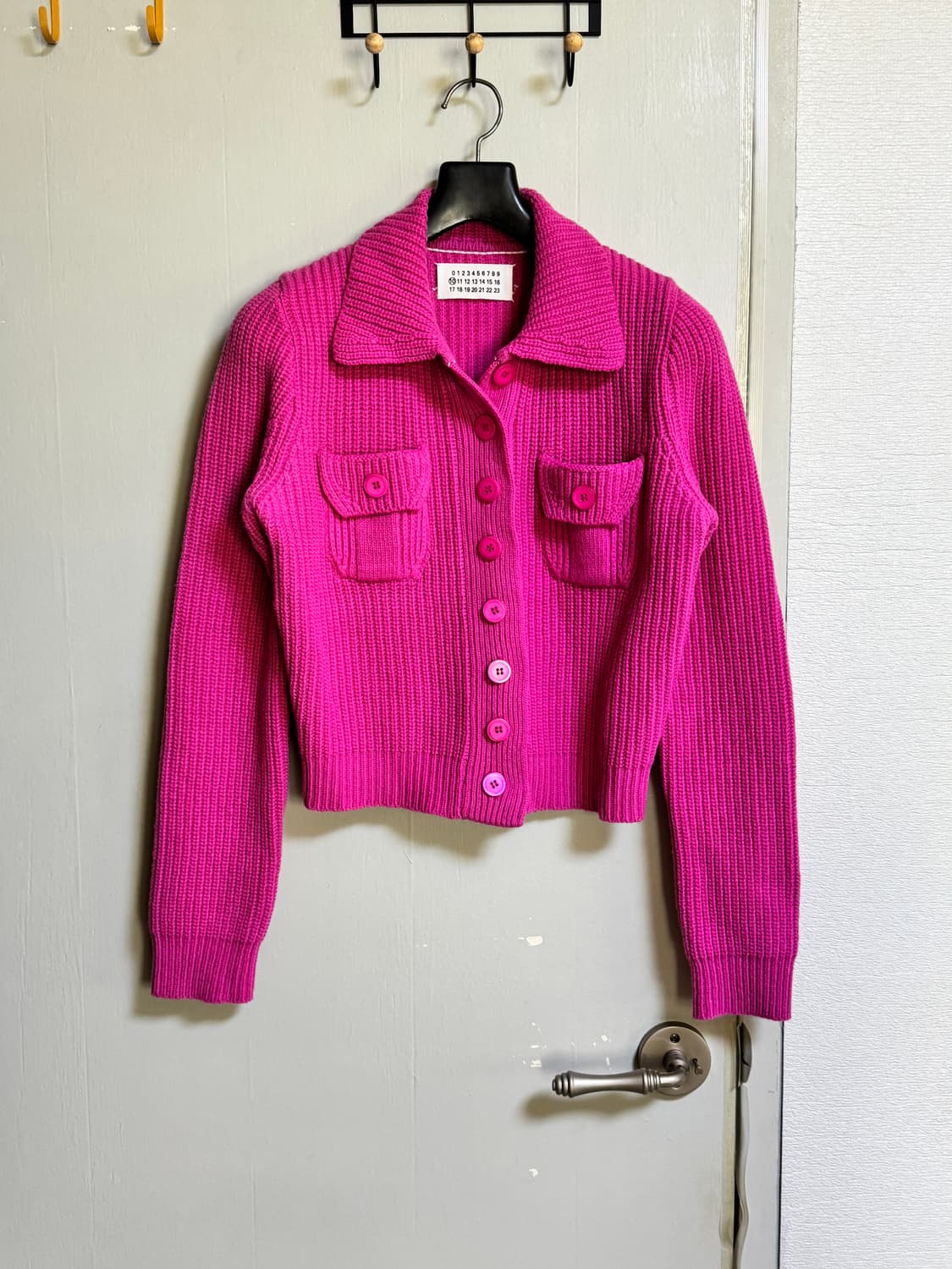 메종 마르지엘라 핑크 니트 가디건 상품이미지3