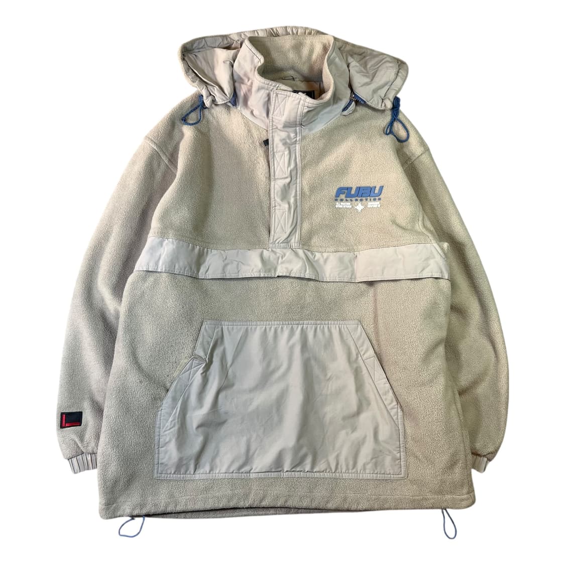 후부 빅로고 반집업 플리스 아노락 상품이미지2