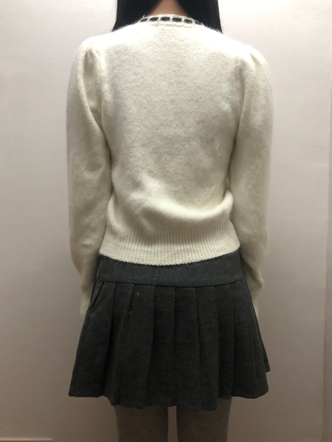빈티지 화이트 리본 가디건 상품이미지8