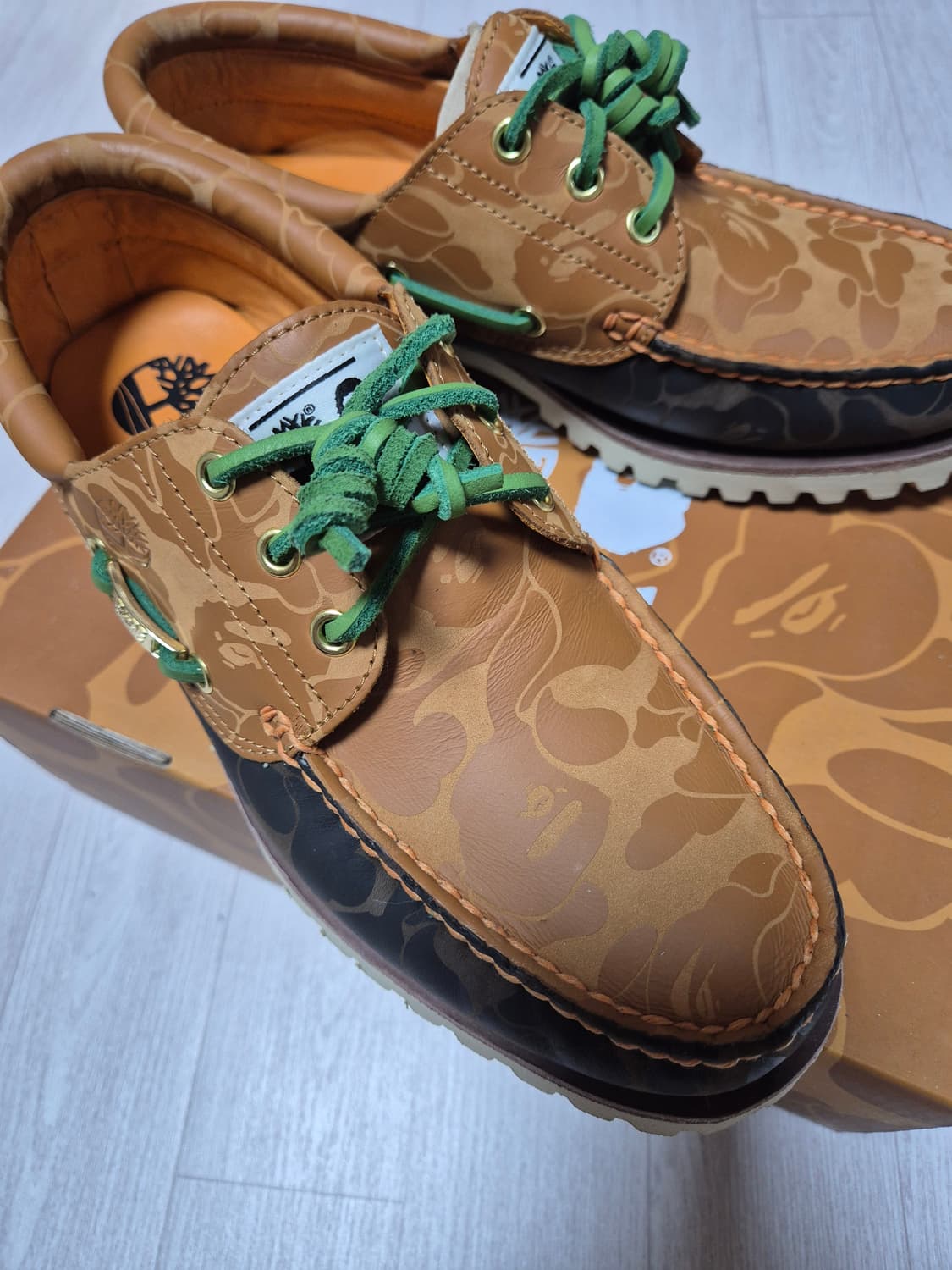 티븜버X베이프 콜라보 보트슈즈 270 사이즈 새상품! 상품이미지6