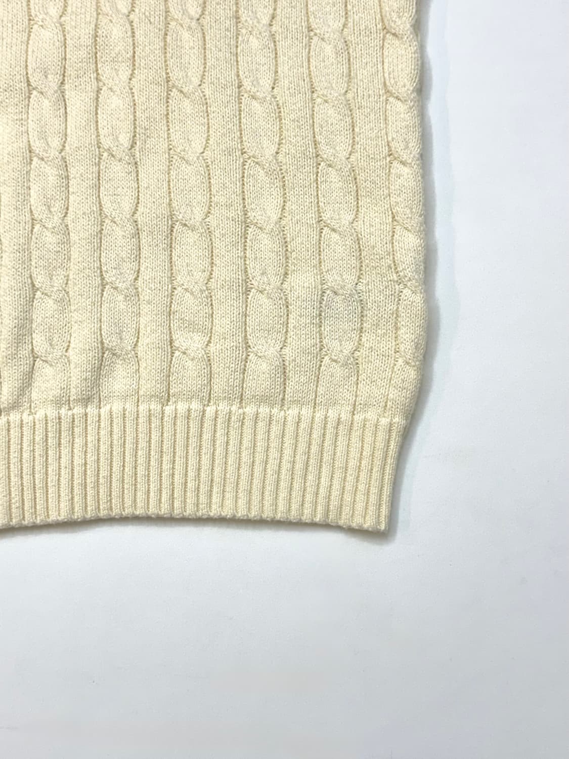 Polo 폴로 랄프로렌 아이보리 케이블 니트 베스트 상품이미지2