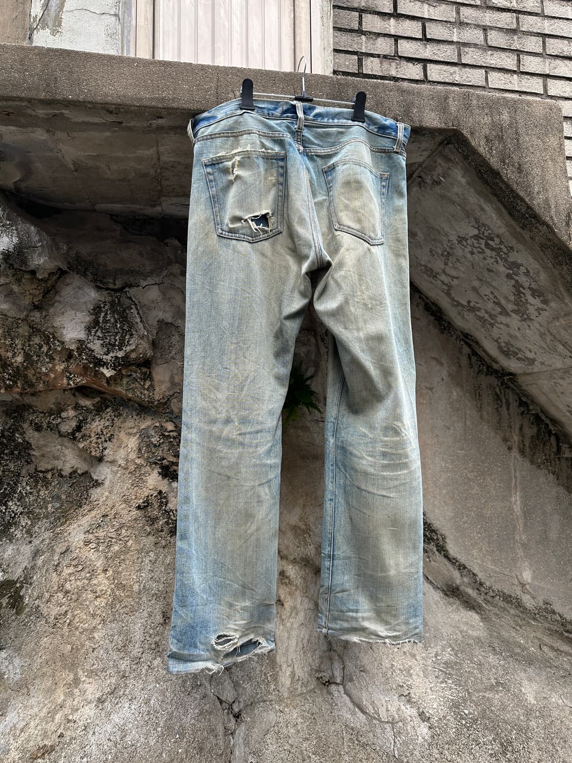 Dirty washing distressed jeans 상품이미지7