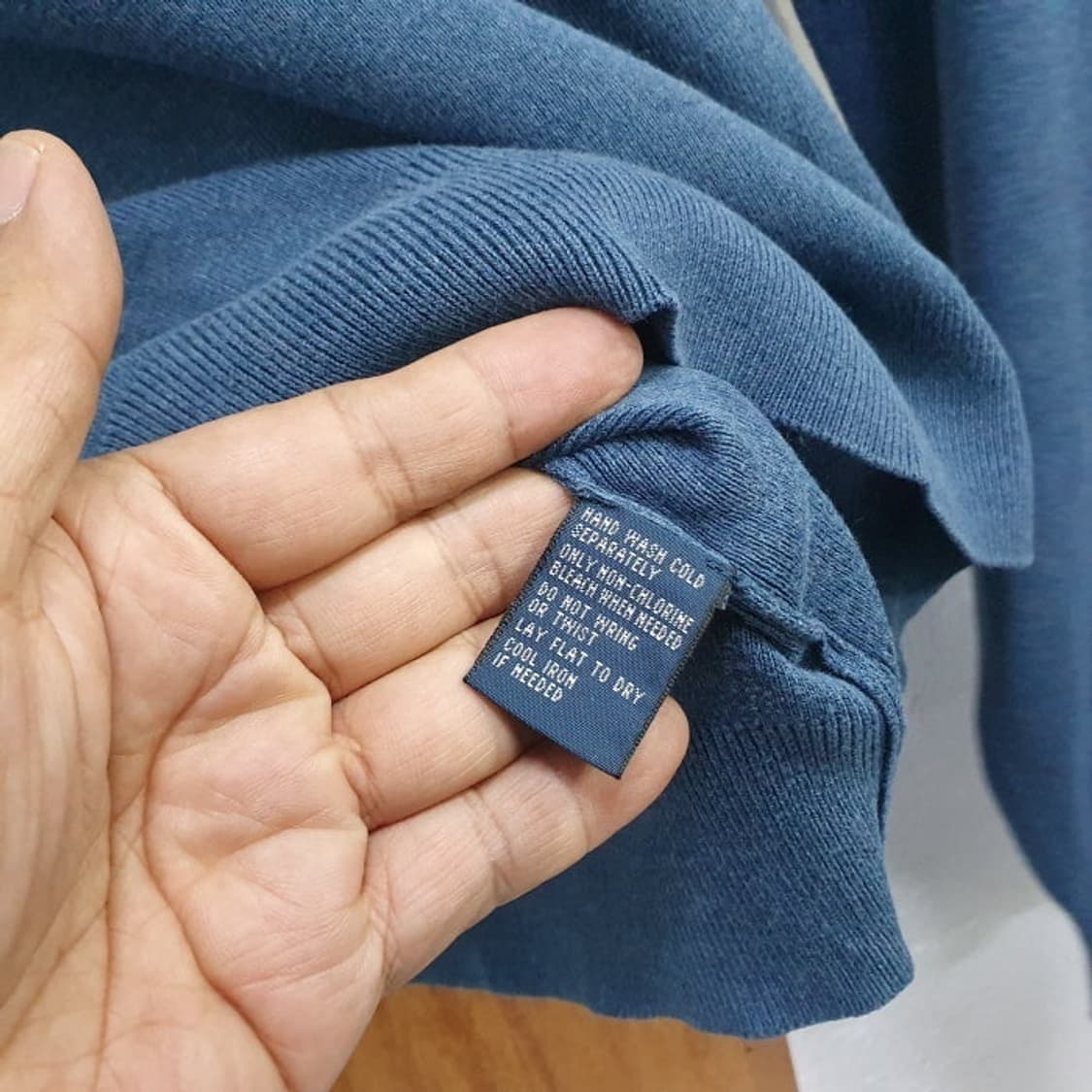 폴로 PIMA COTTON 브이넥 긴팔남자티(95) 상품이미지4