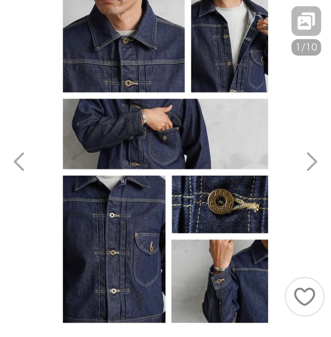 Lee japan) 100주년 기념 카우보이 데님재킷 상품이미지9