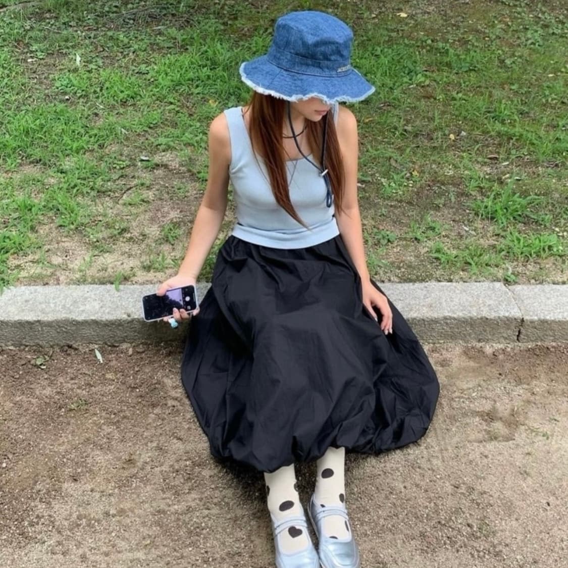 (62) 자크뮈스 르밥 아티초크 버킷햇 그라디언트 블루 데님 벙거지 상품이미지7