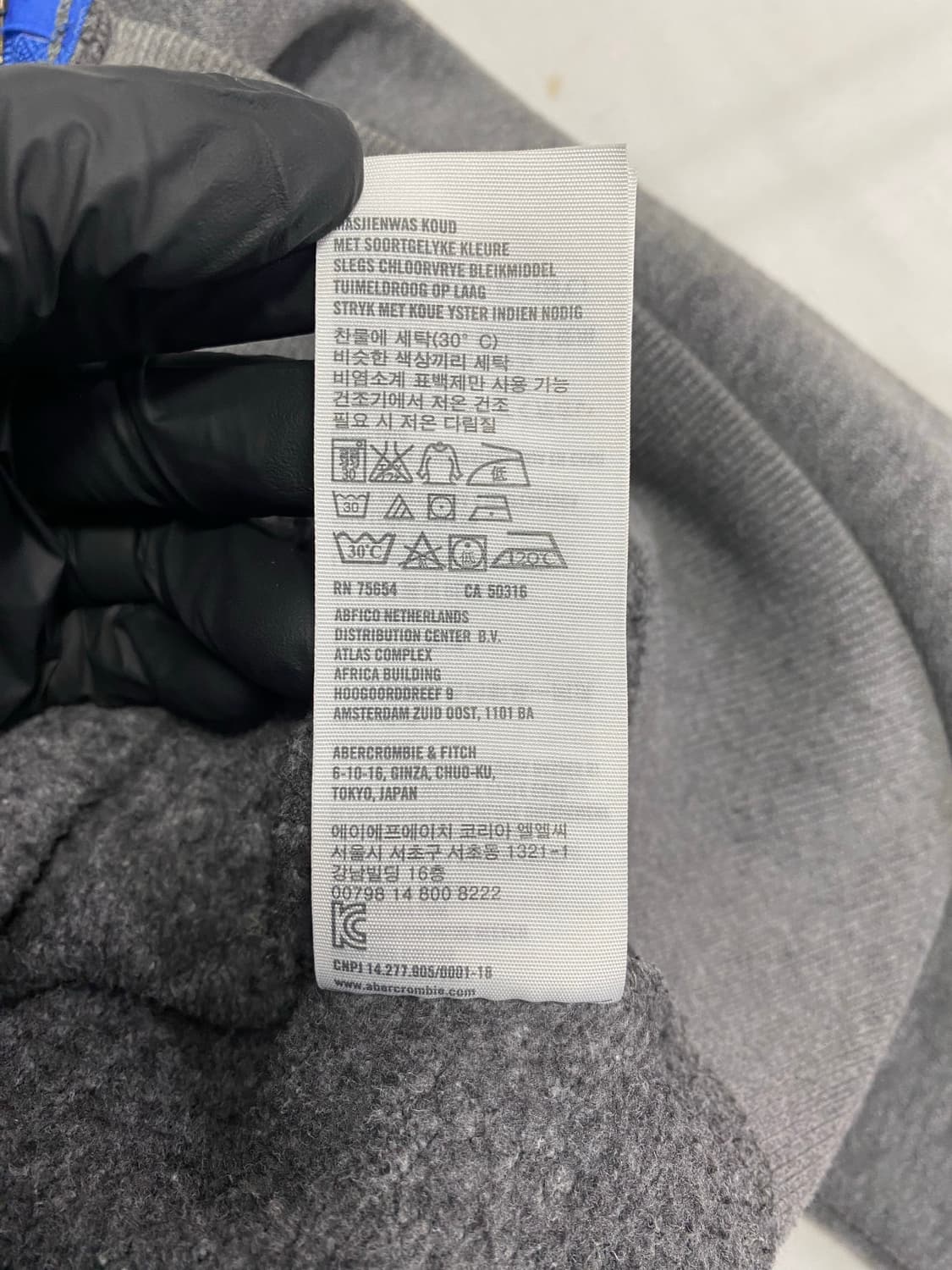 홀리스터 그레이 후드집업 M <584>  상품이미지5