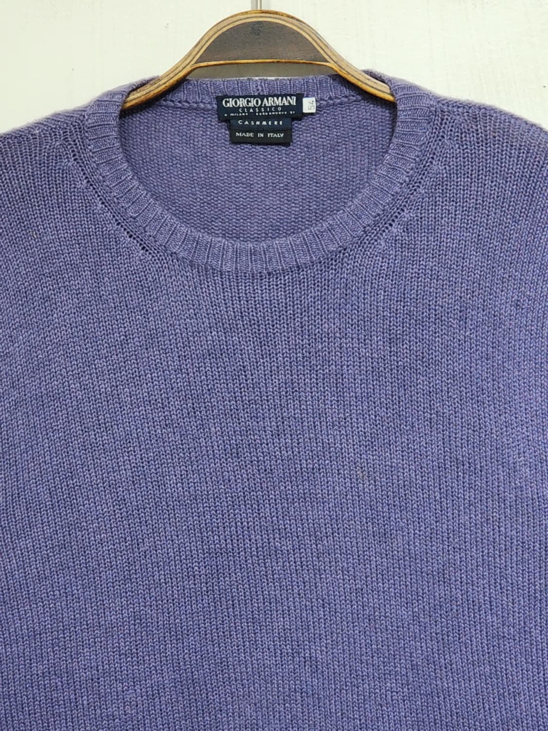 (L) 조르지오 아르마니 캐시미어 니트 무지 스웨터 이태리판  상품이미지2