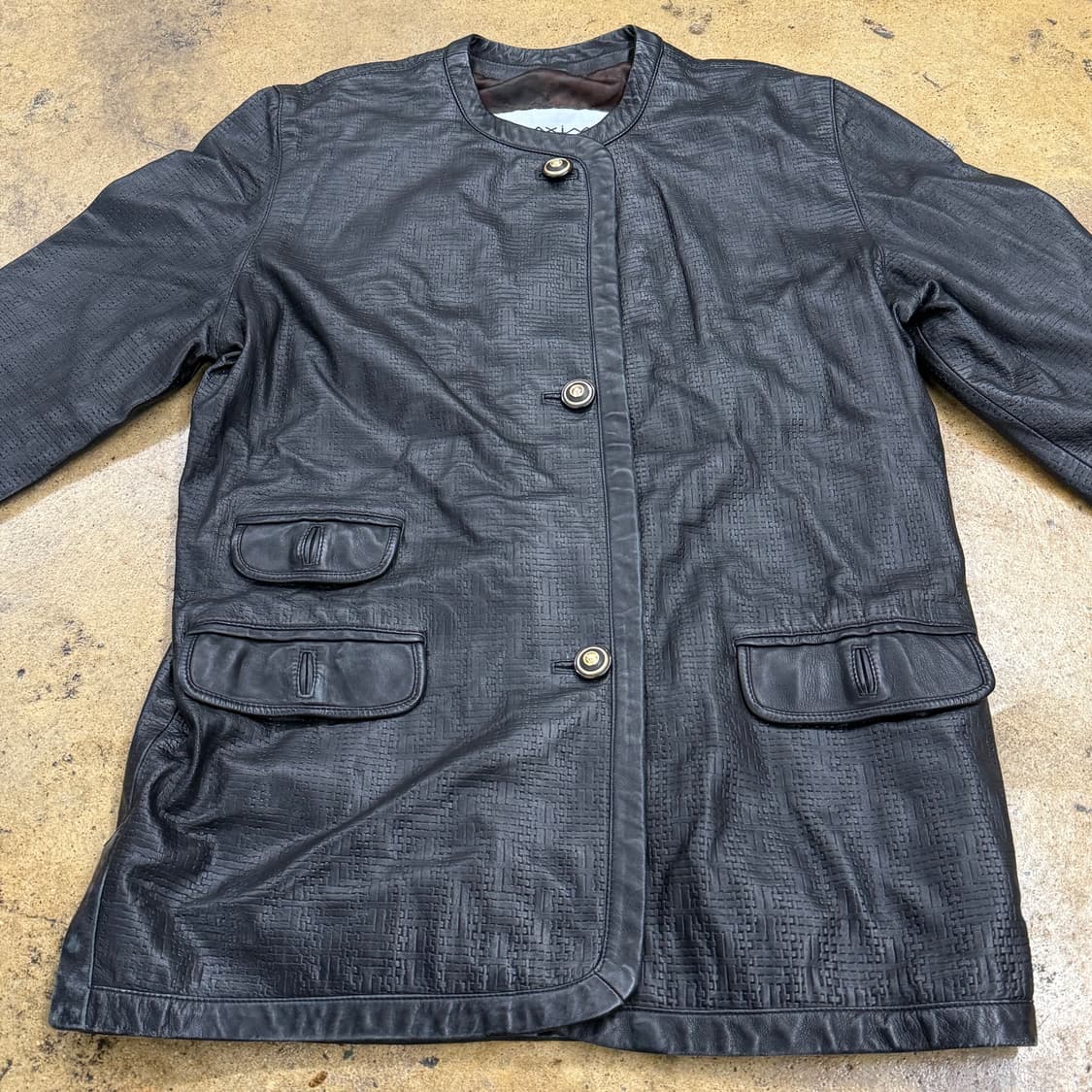 [정품/44] Maxime 빈티지 가죽 자켓 b14 상품이미지3