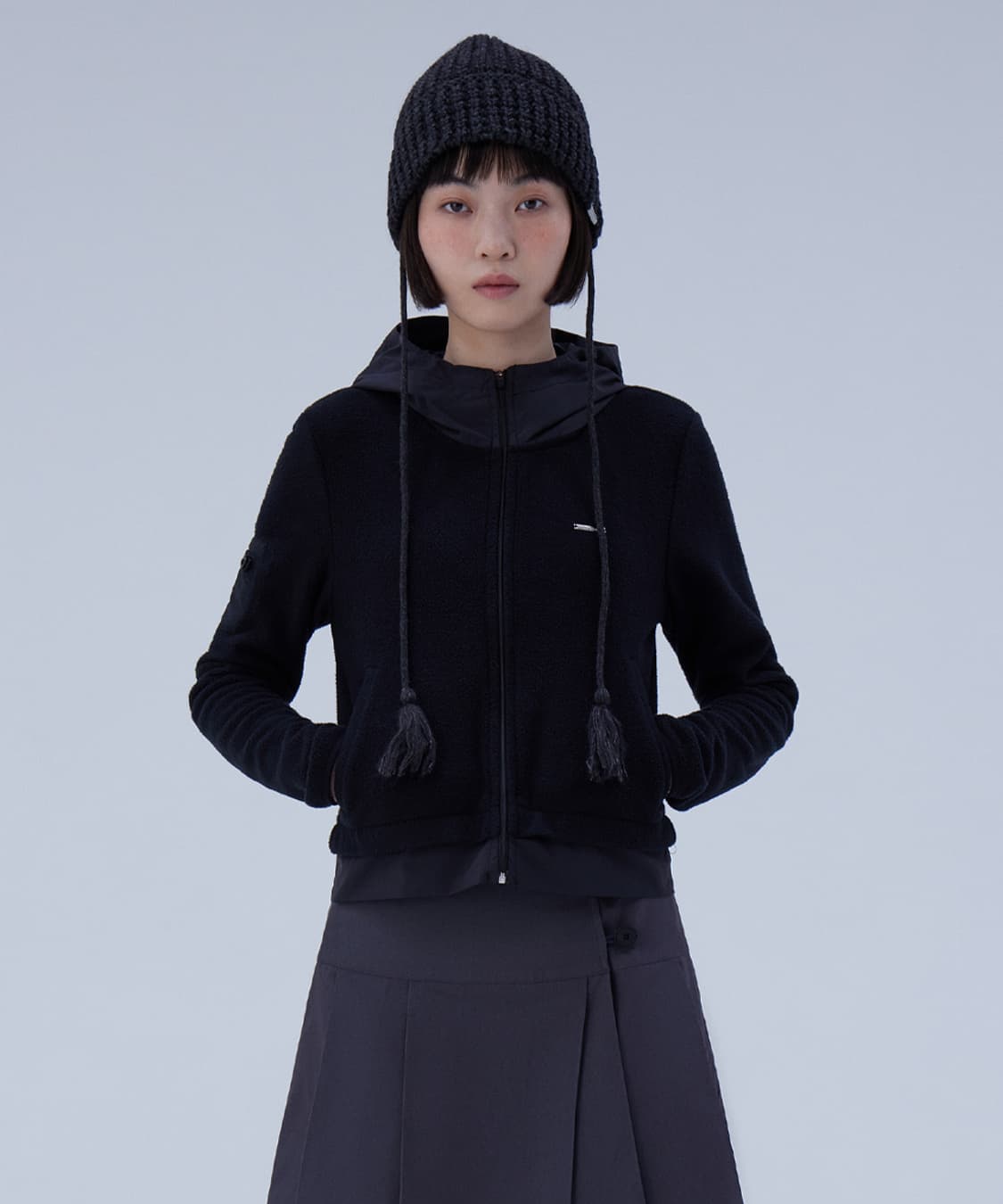 미세키서울 후리스 집업 후디 상품이미지1