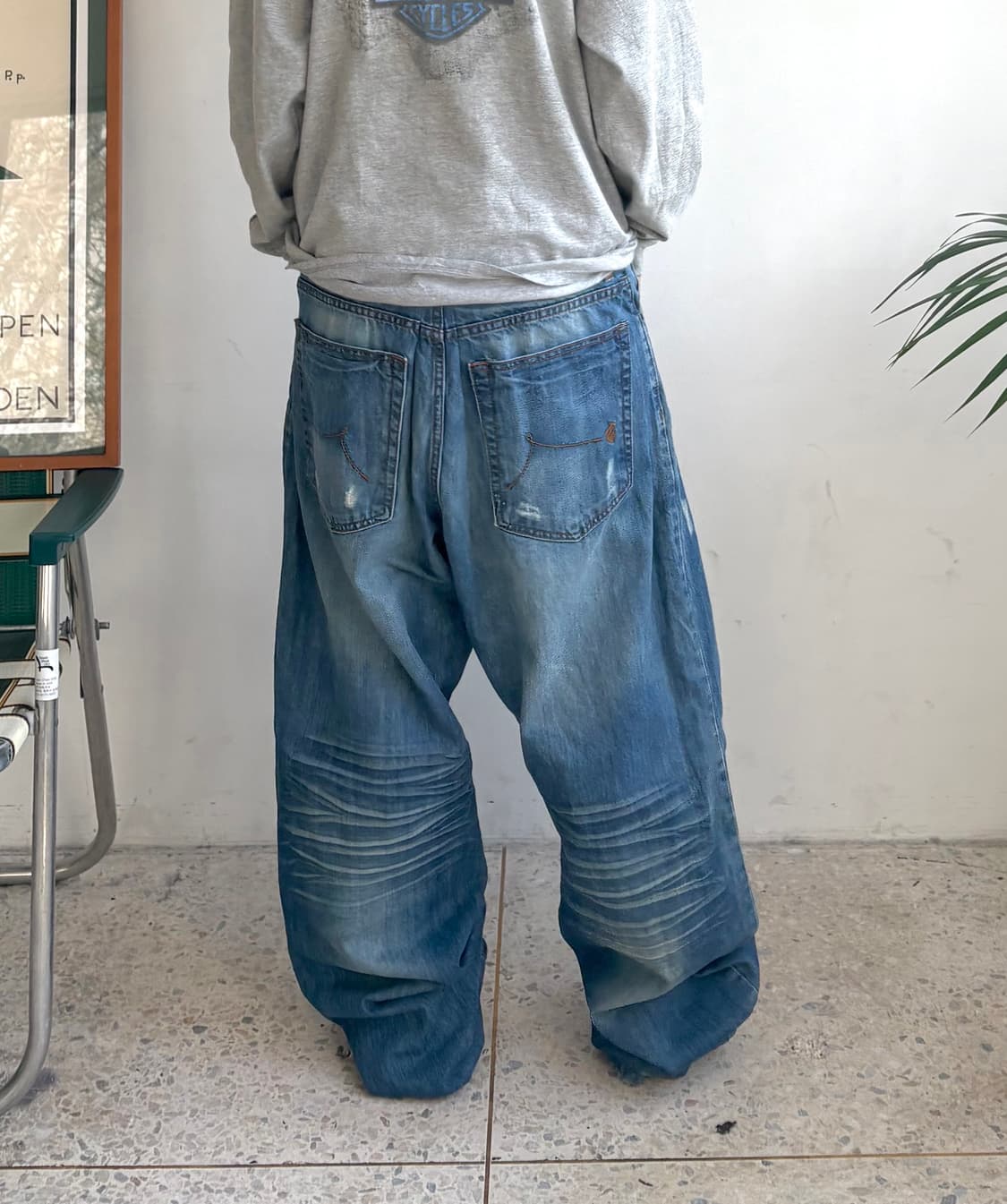 90s’빈티지 자수 힙합팬츠 상품이미지2