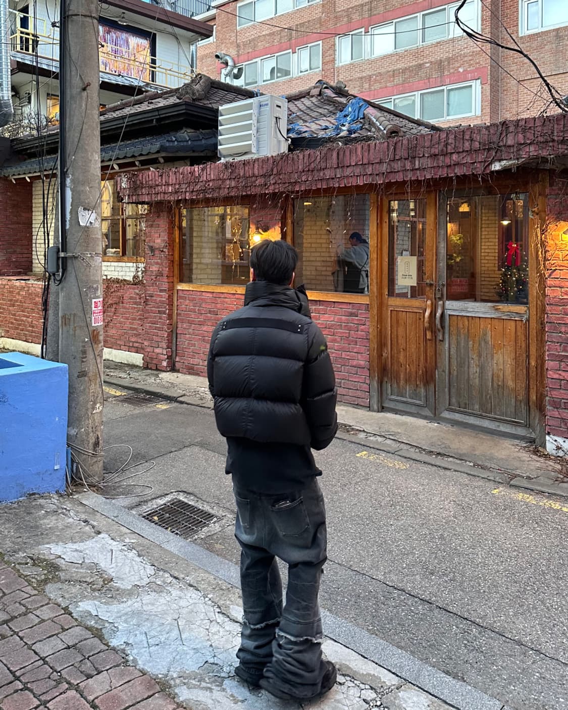 (2) OMO 레이어드 플레어 진 블랙  상품이미지5