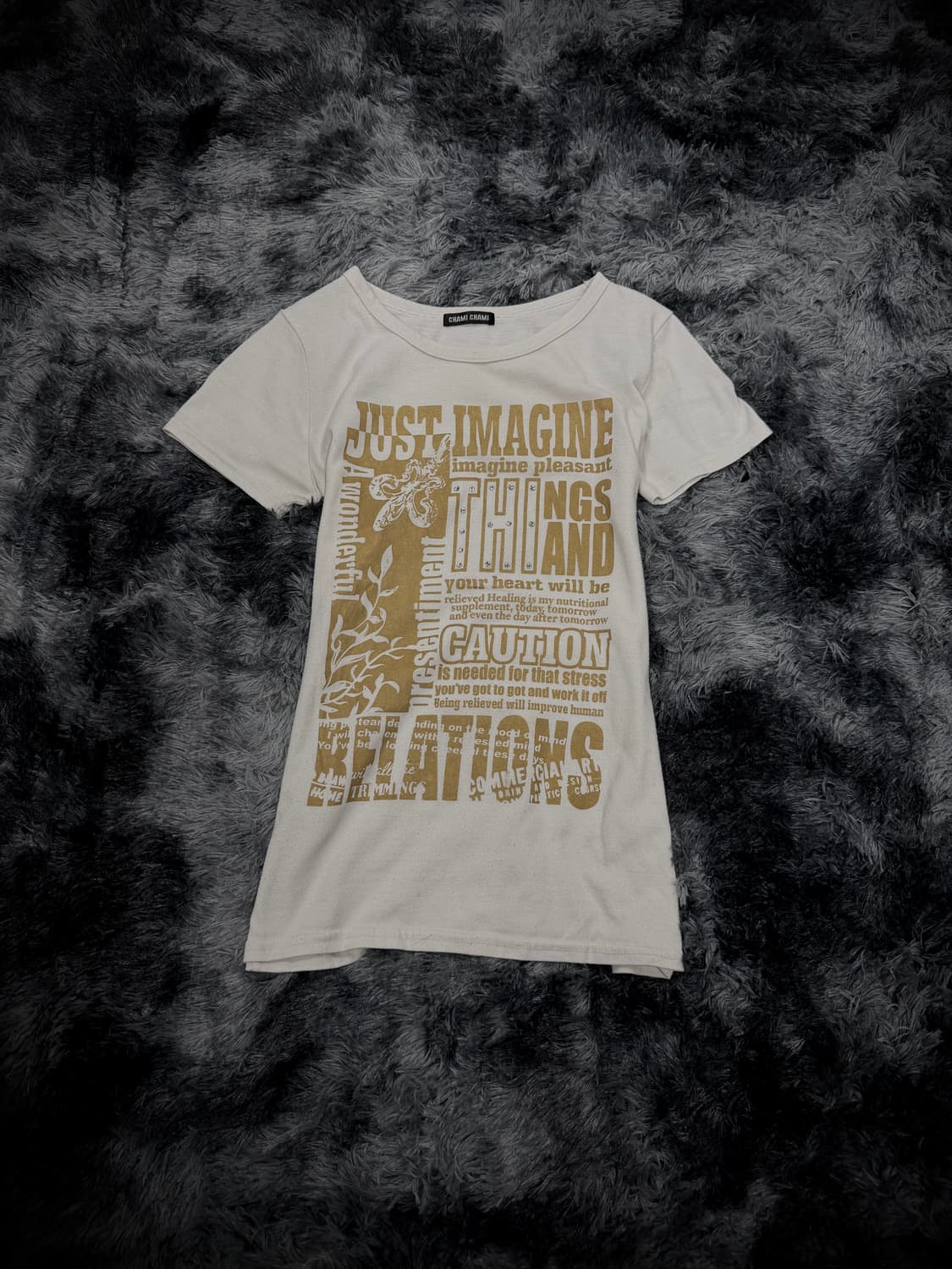 골드 레터링 y2k 반팔 티셔츠 상품이미지1