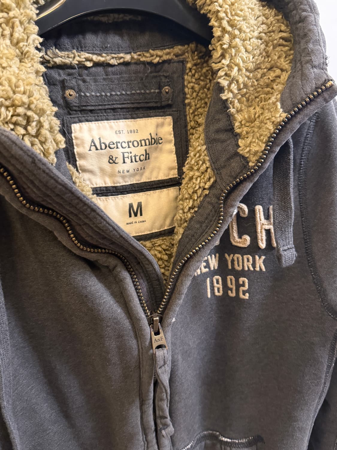 아베크롬비 대장급 양털 후드집업 상품이미지5