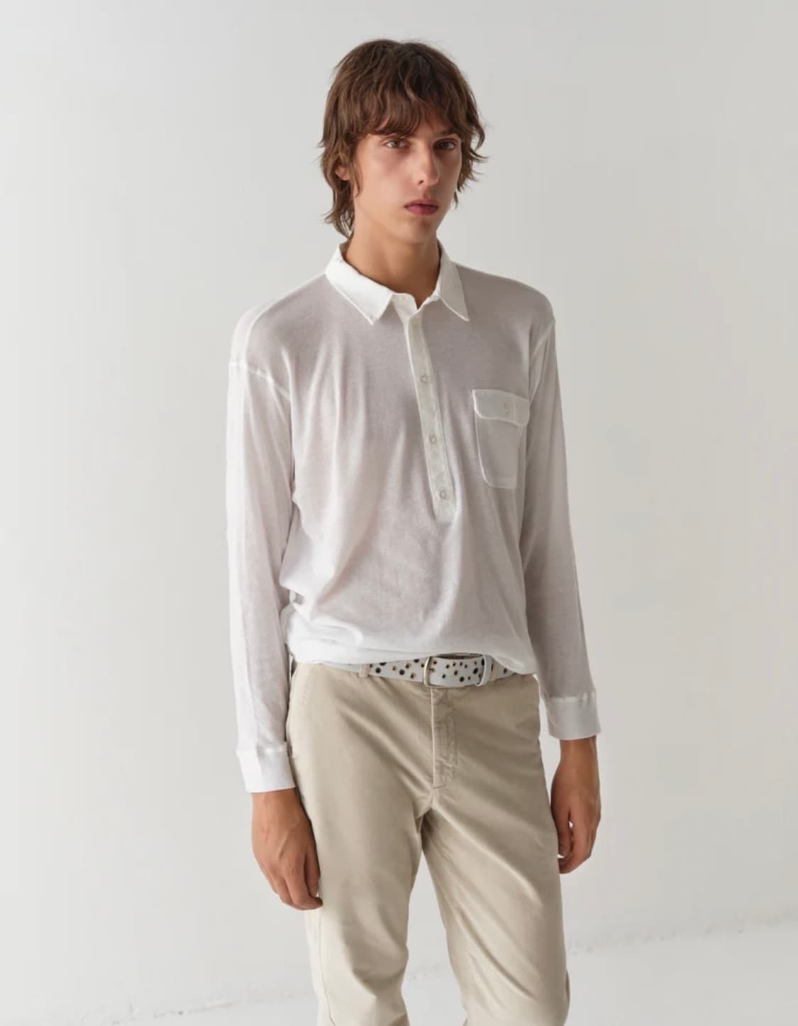 기마구아스 체스트 포켓 폴로 셔츠 M 상품이미지3