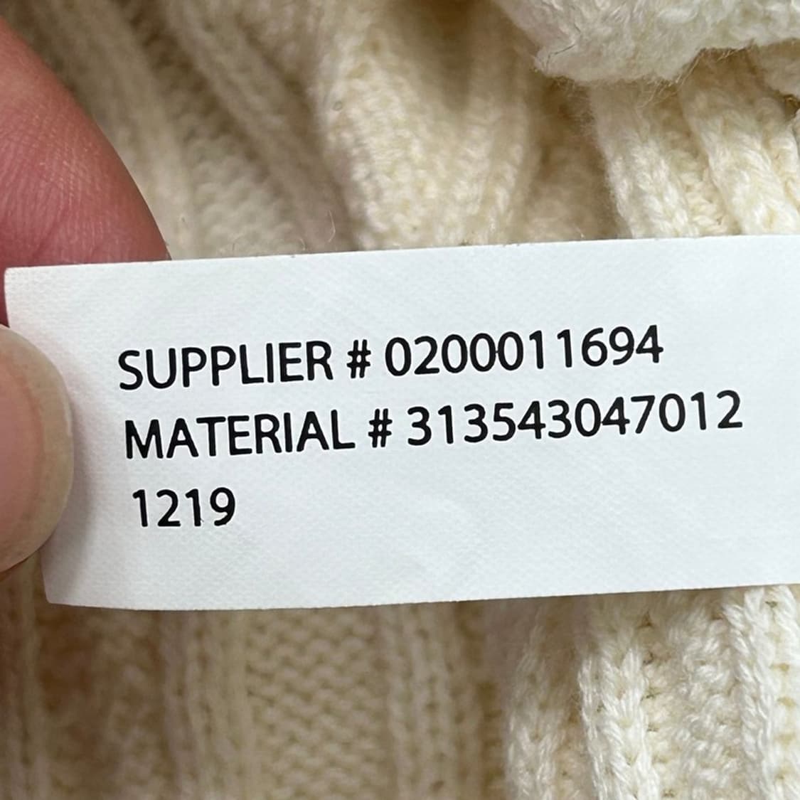 폴로랄프로렌 블랙라벨 아이보리 케이블 코튼 가디건 M 상품이미지7