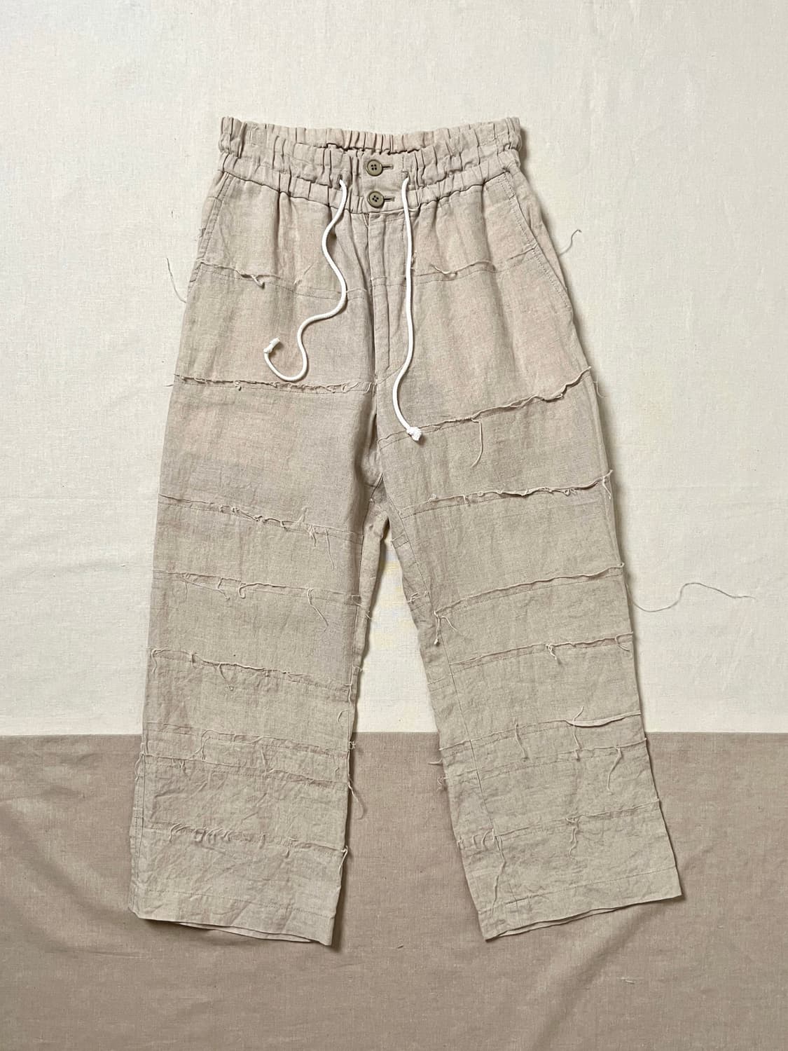 꼼데가르송 린넨 컷오프 이지팬츠 comme des garcons 상품이미지1