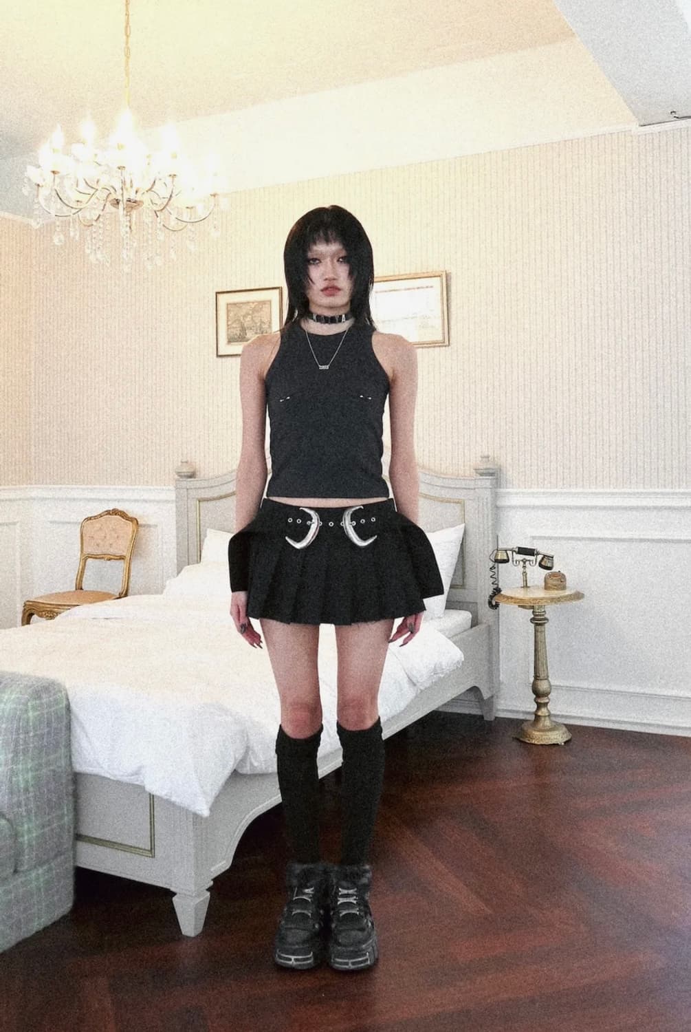 카이야 샤샤 스커트 블랙 상품이미지2