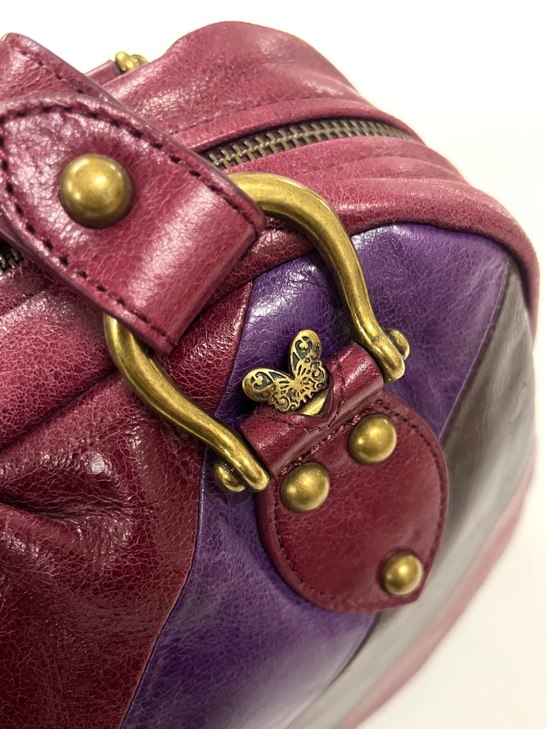 안나수이 할리퀸 레더 볼링백 상품이미지5