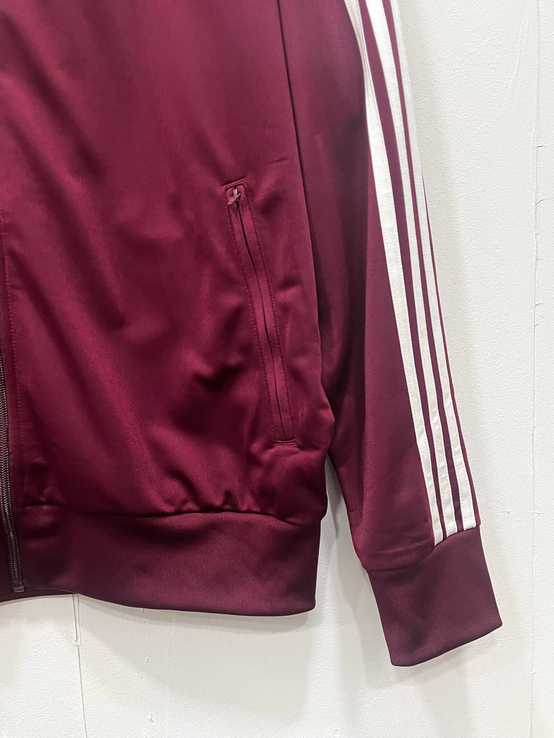 아디다스 파이어버드 버건디 져지 트랙탑 XL 상품이미지5