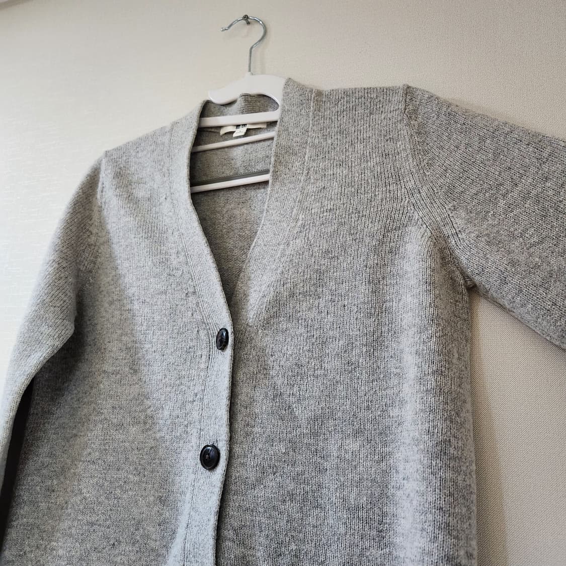 유니클로 모 혼방 가디건 L(M) 상품이미지3