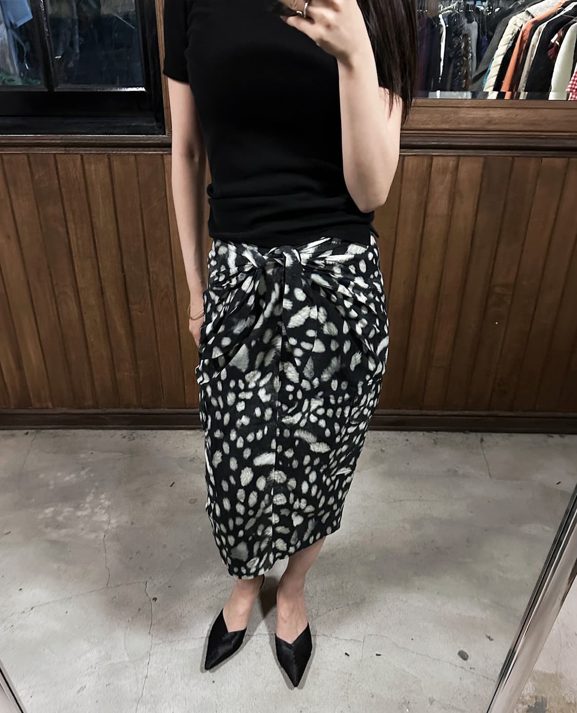 MAX MARA leopard tie skirt 상품이미지2