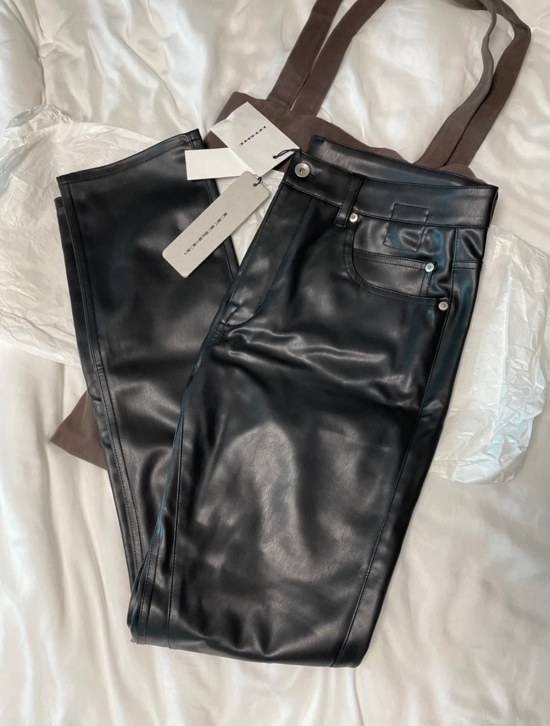 릭 오웬스 디트로이트컷 비건 레더 팬츠 32 사이즈 상품이미지1