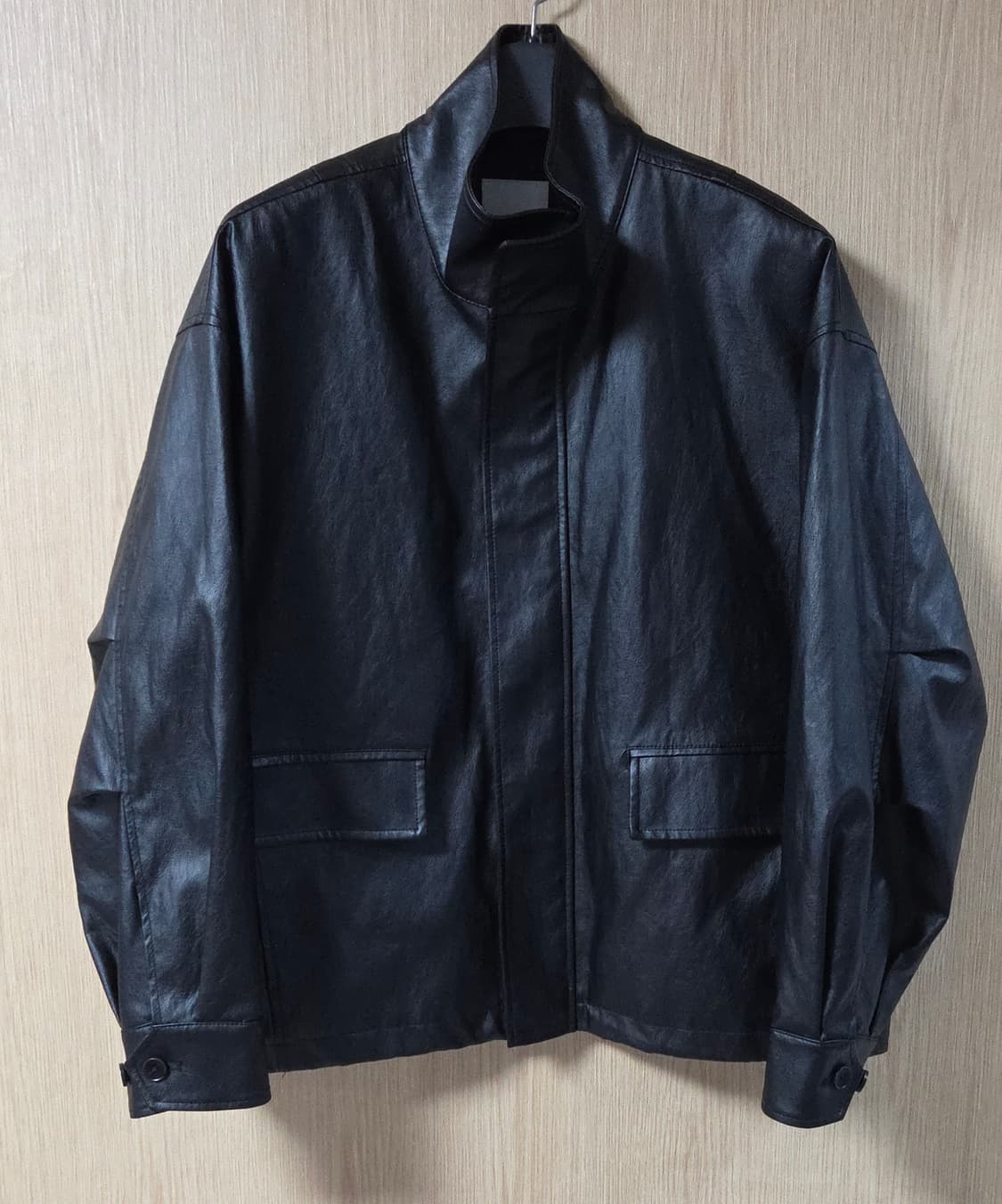 (착샷) 247시리즈 레더 필드 자켓 비건 상품이미지1