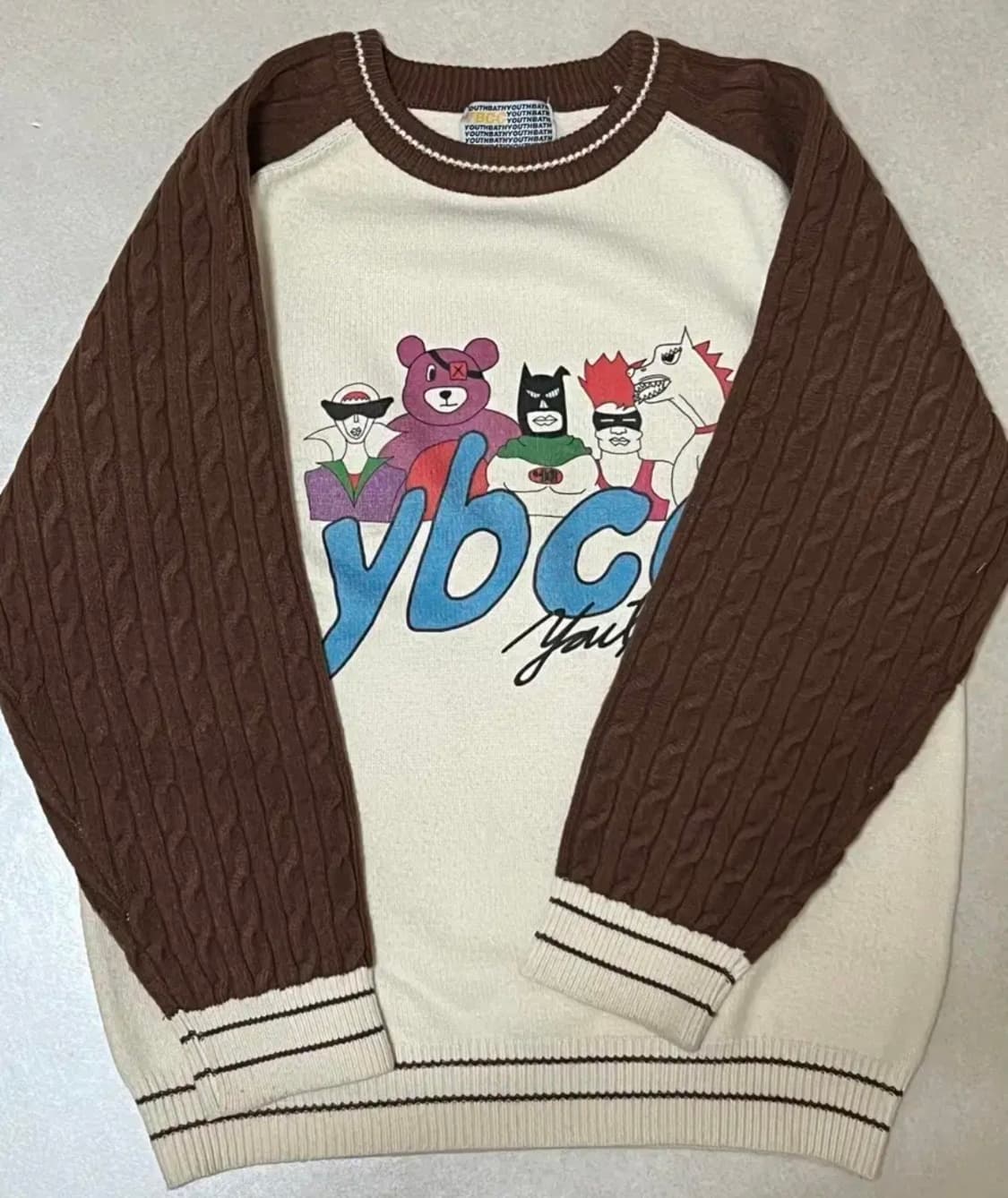 유쓰배쓰VILLAIN HERO RAGLAN KNIT (M사이즈) 상품이미지4