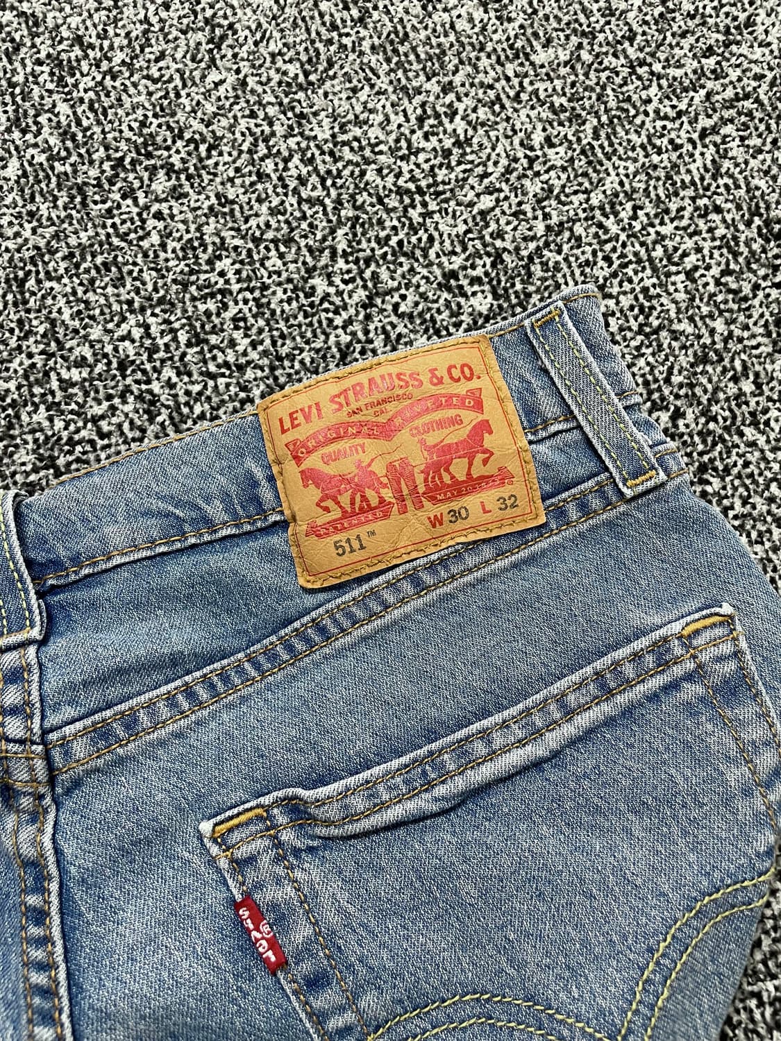 빈티지9. 리바이스 511 슬림핏 워시드 쿨 원단 데님팬츠 청바지 상품이미지4