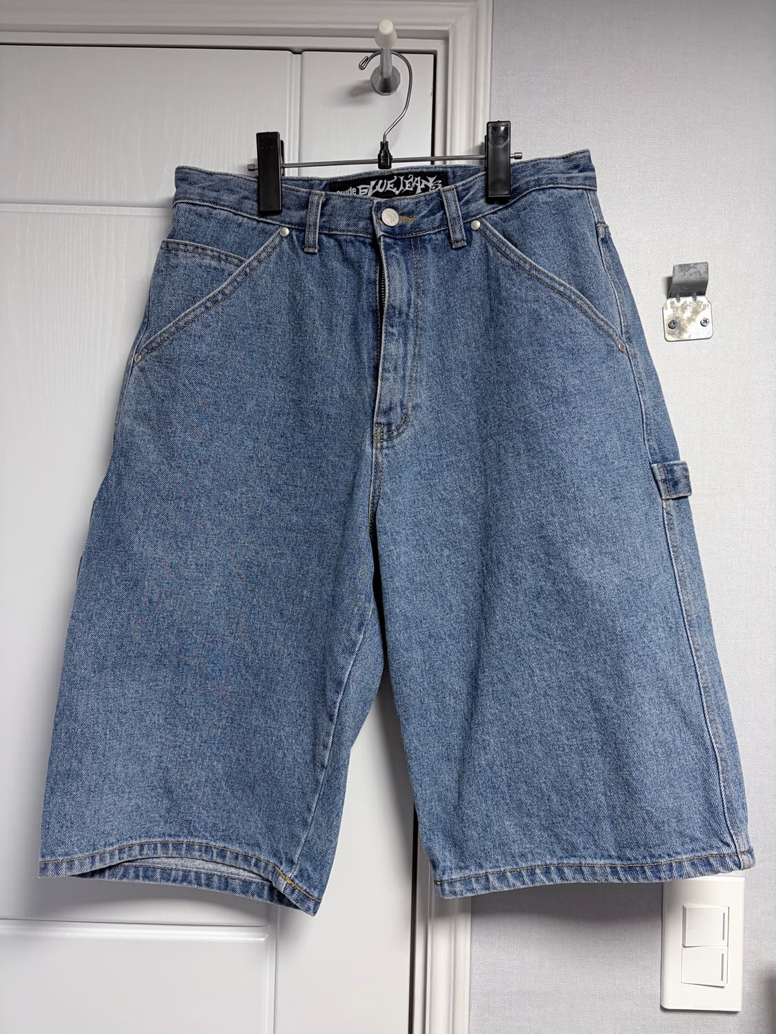 스웨이드 데님 버뮤다 팬츠 S 중청 상품이미지1