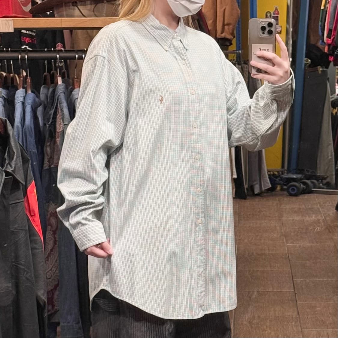 [HI] 폴로 랄프로렌 긴팔셔츠 체크 그린 상품이미지4