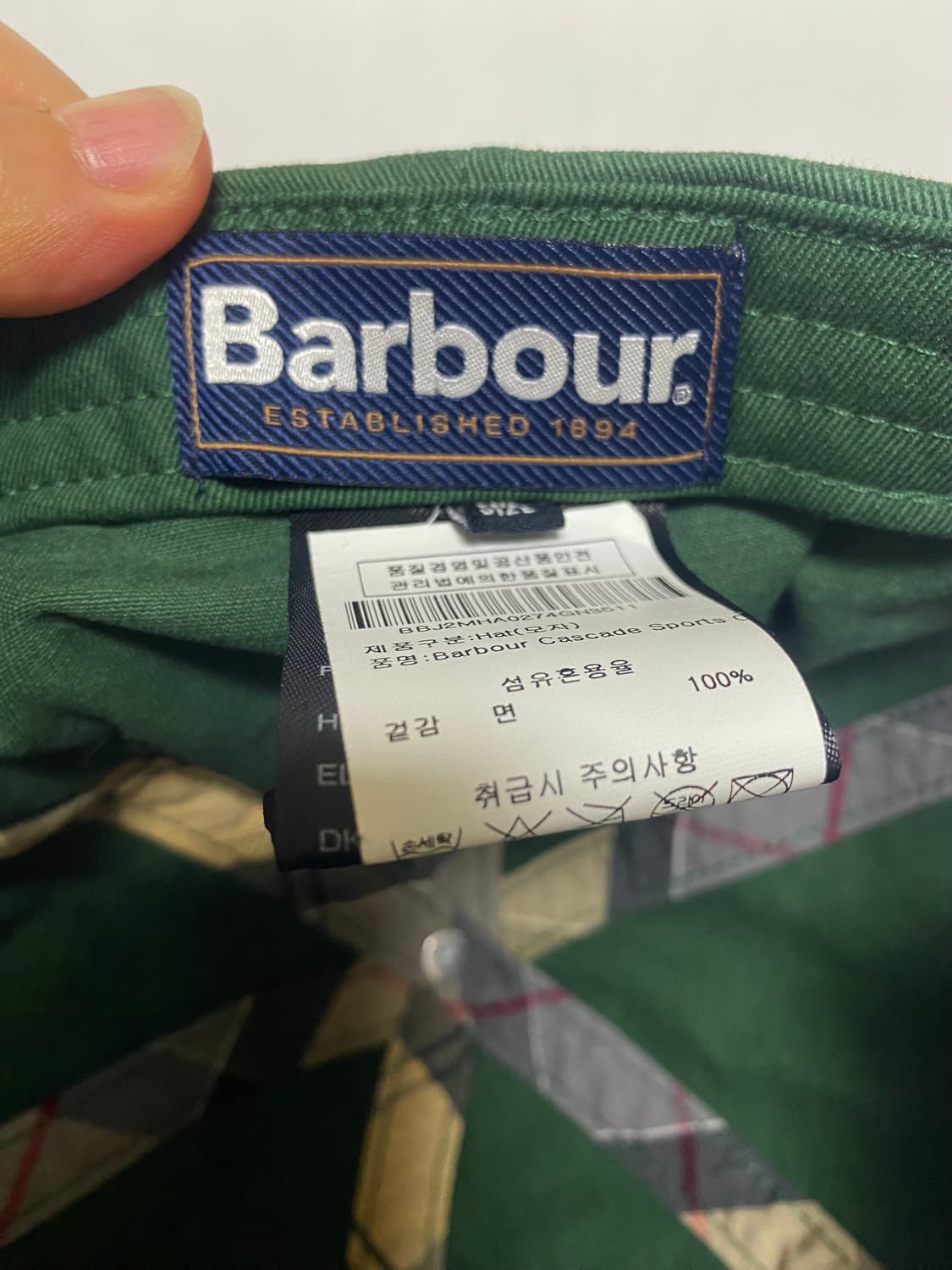 [BARBOUR] 바버 캐스케이드 볼캡 모자 ONE Size 상품이미지4