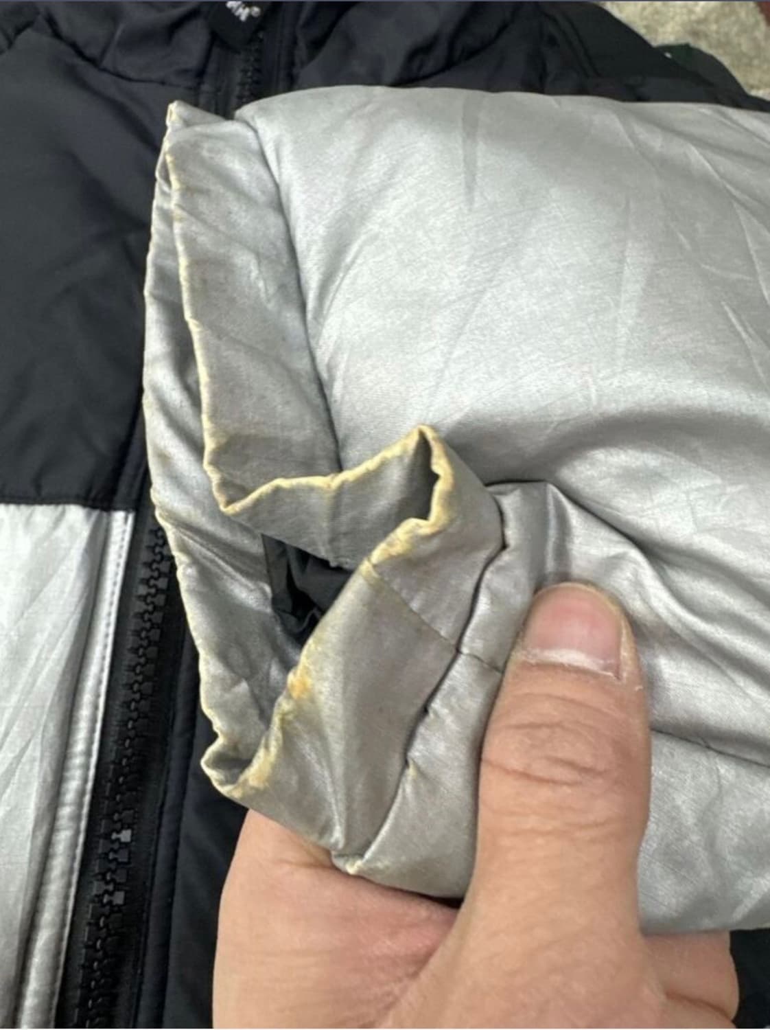헬리한센 실버 패딩 자켓 M 상품이미지4