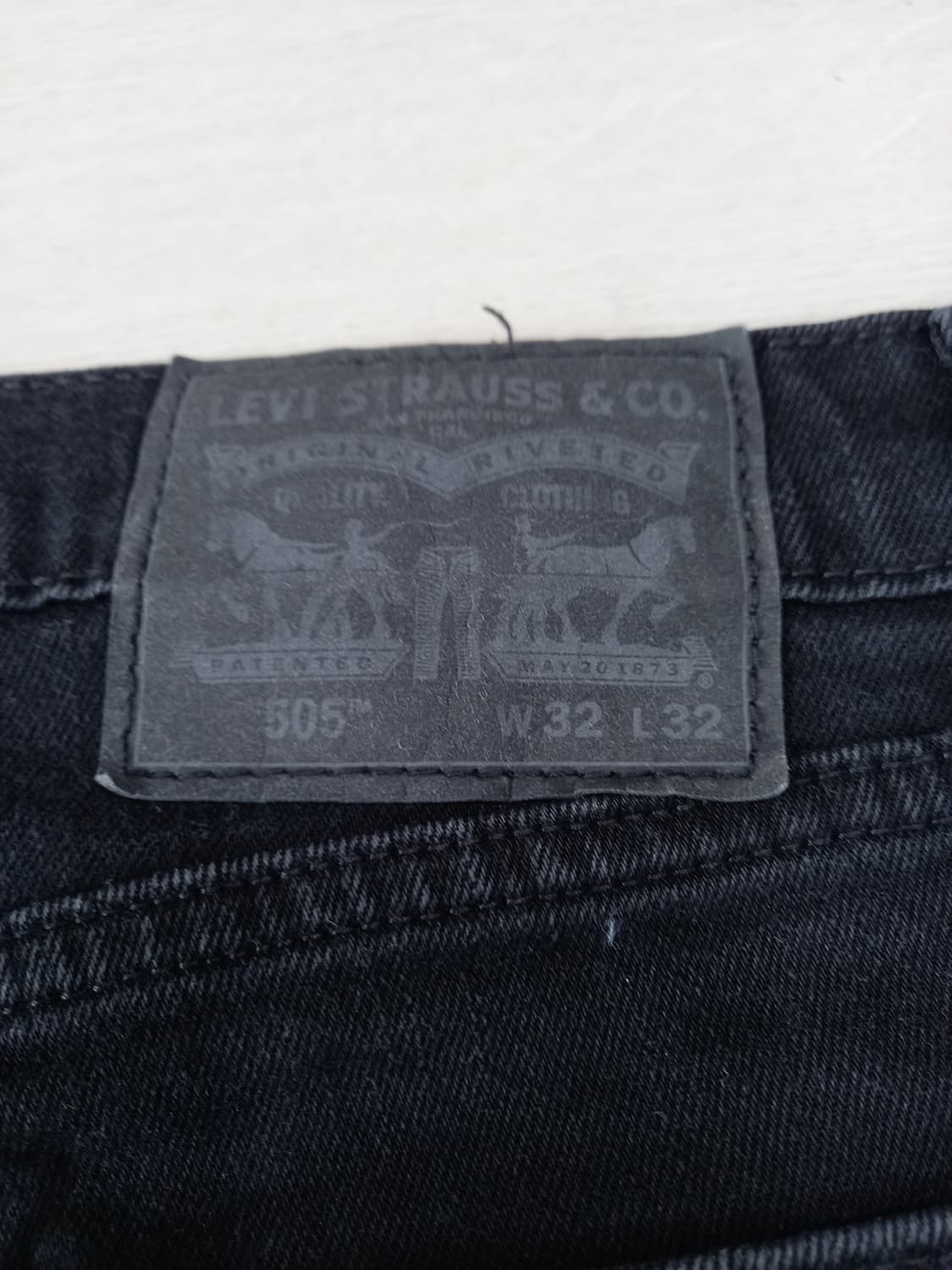 32 리바이스505 스판 일자진 블랙 32-337 상품이미지5