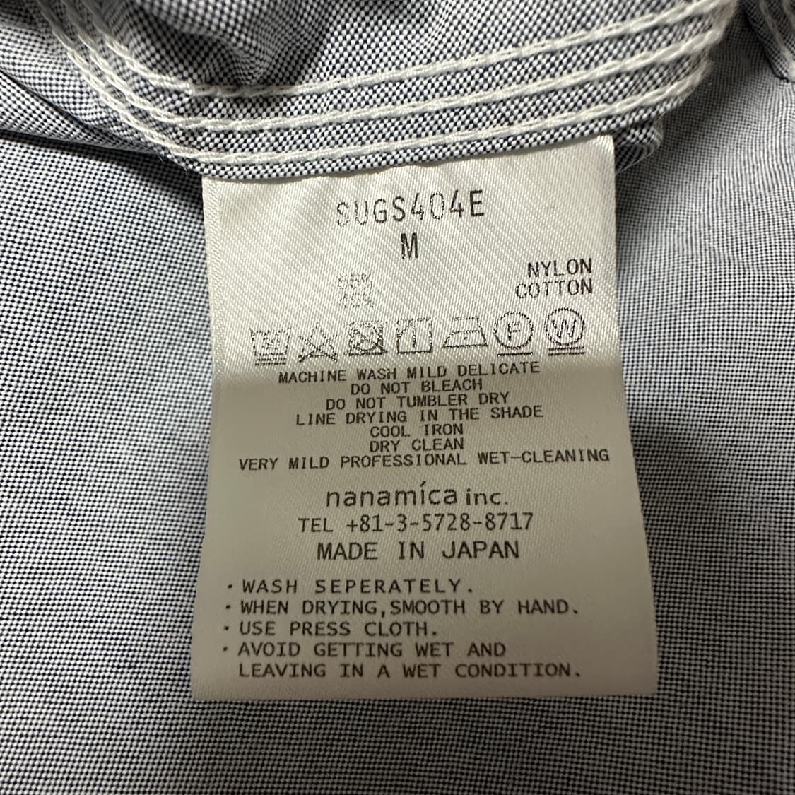 NANAMICA japan made shirt 상품이미지5