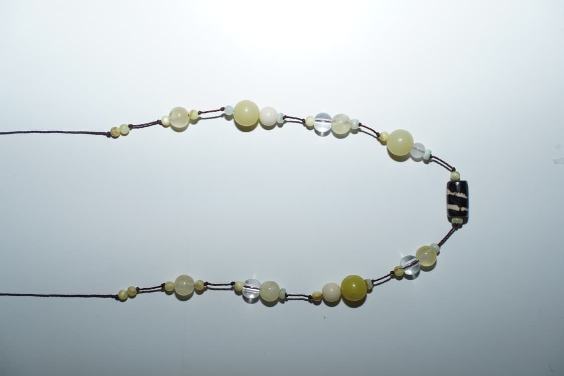 Yellow bubble necklace 옐로우 버블 비즈 목걸이 상품이미지3