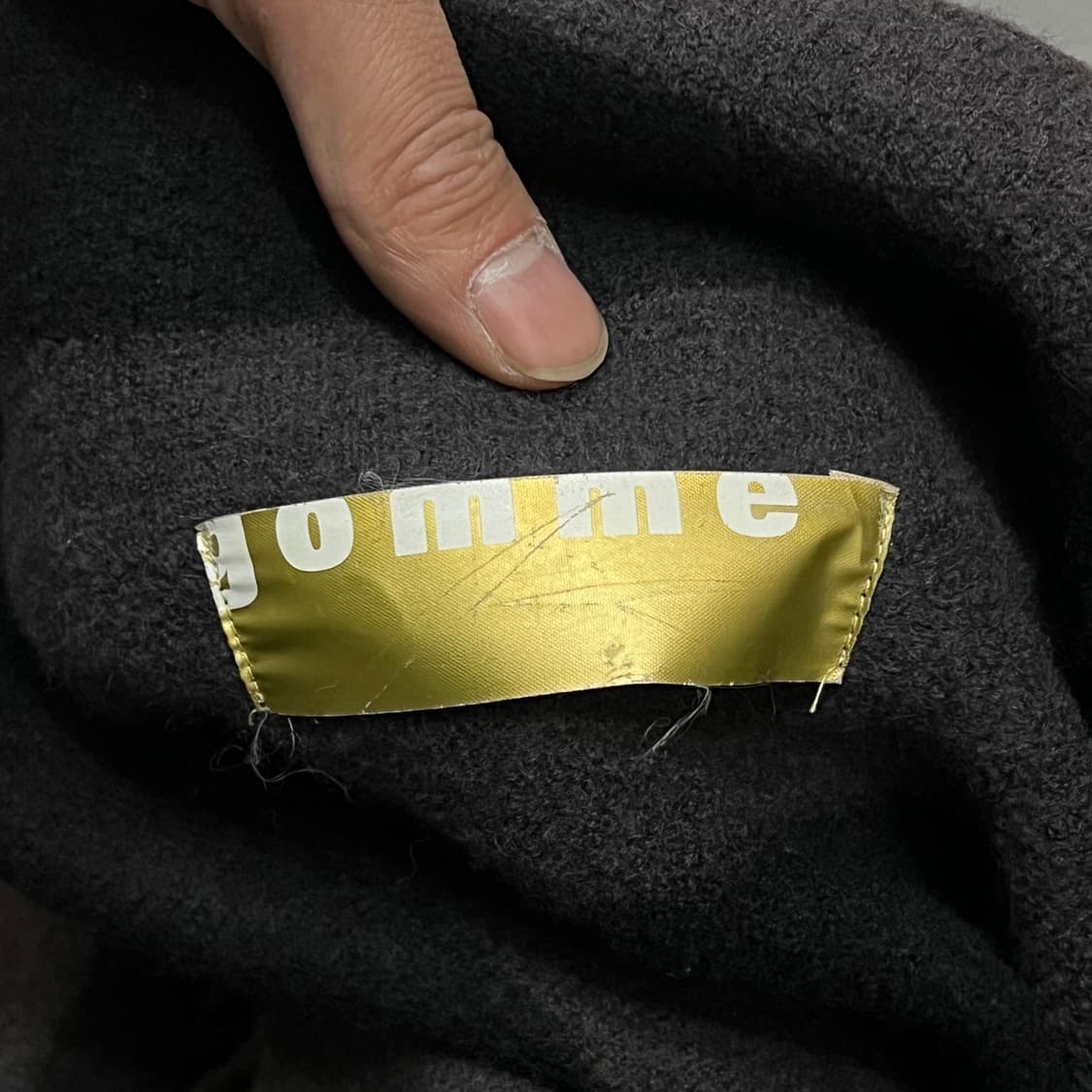  고무 펑크 스트라이프 울 자켓 y14817 상품이미지6