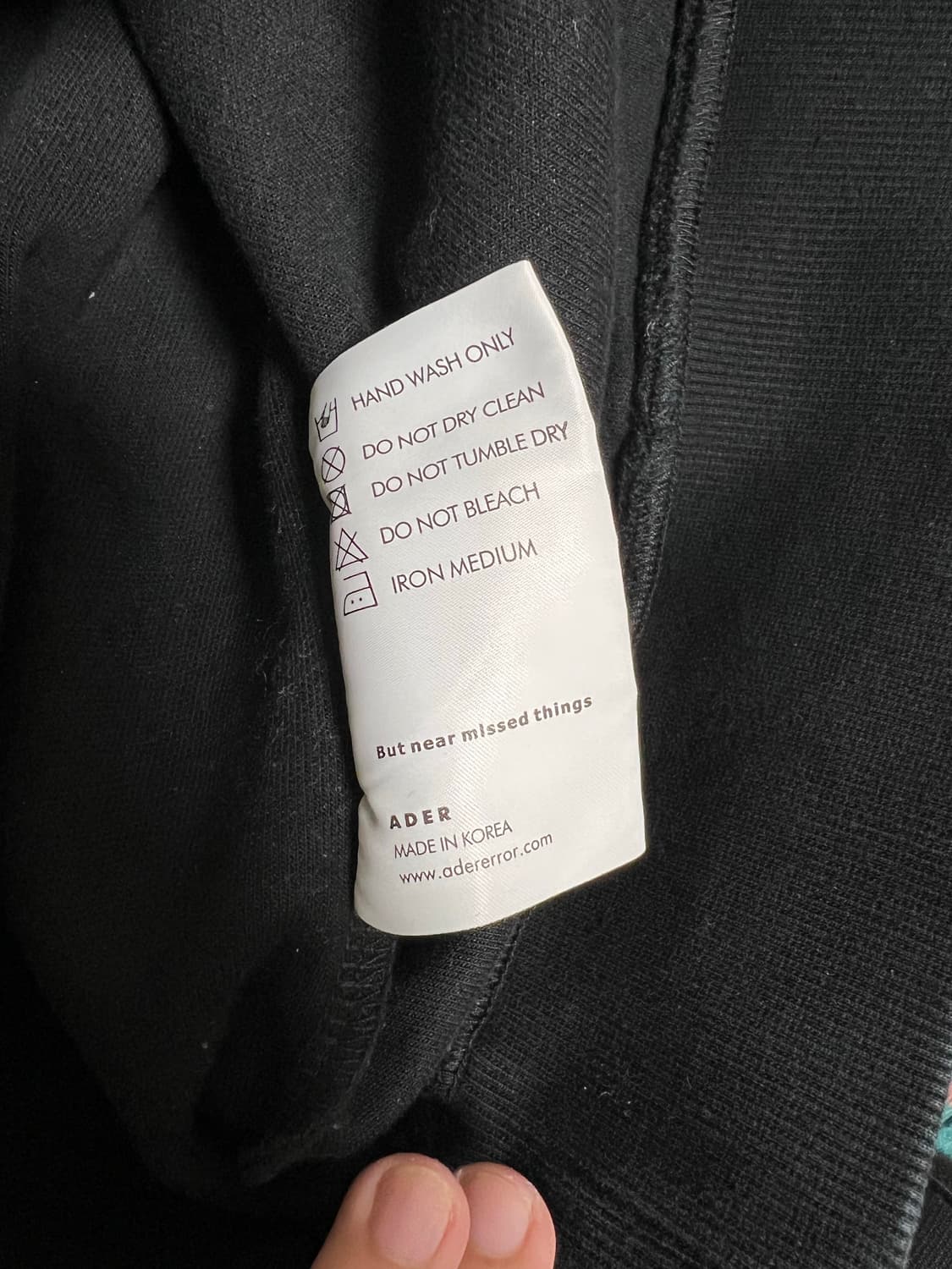 아더에러 블로썸 블랙 후드 후디 상품이미지4