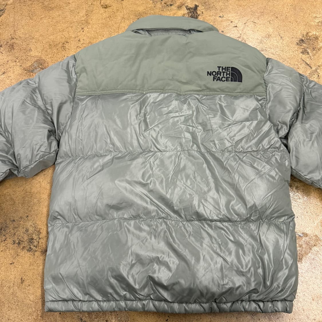 [정품/S] 노스페이스 패딩 점퍼 카키 b19 상품이미지4