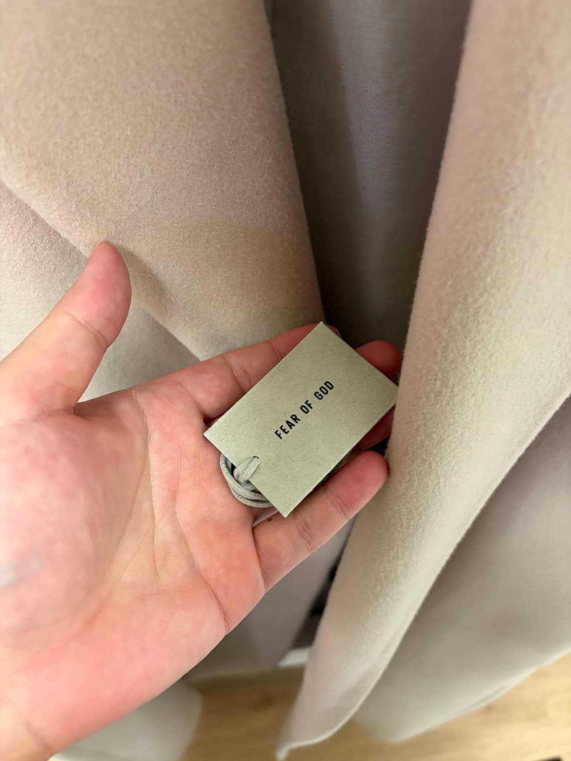 피어오브갓 이터널 컬렉션 더블브레스티드 울 오버코트 베이지 상품이미지6