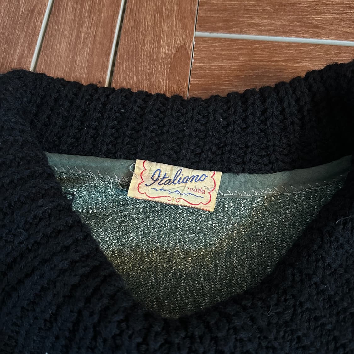 50‘s Italiana fake fur switching knit 상품이미지8